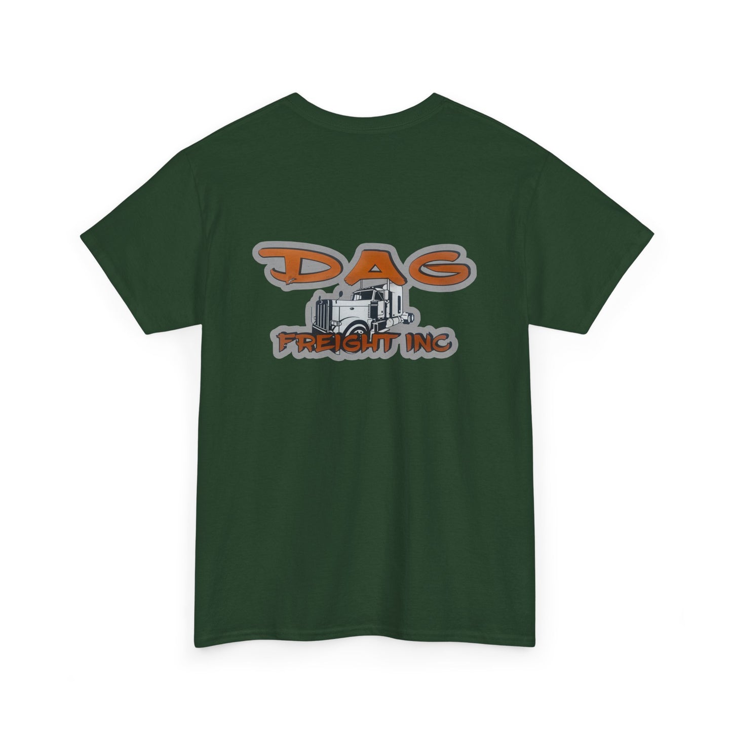 Dag freight Unisex Heavy Cotton Tee - DAG Freight Inc. Trucking Graphic Tee