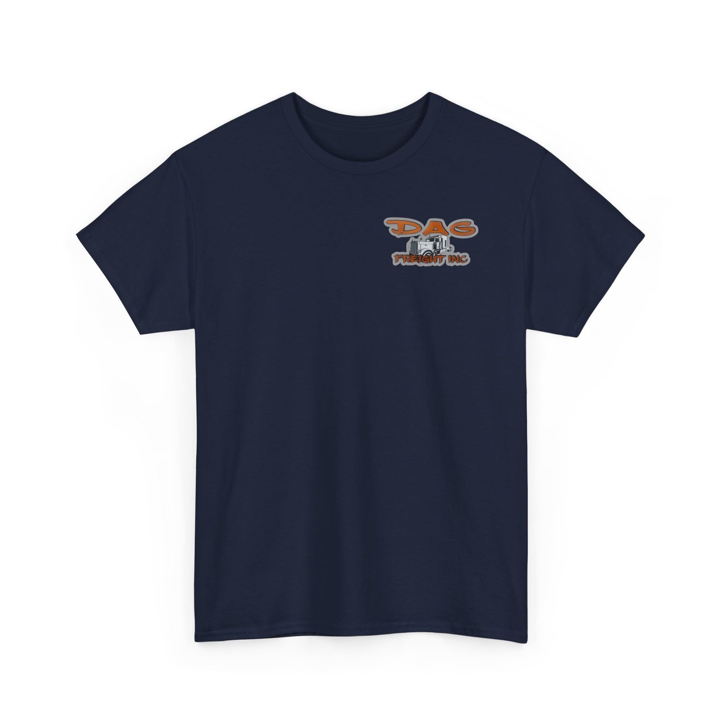 Dag freight Unisex Heavy Cotton Tee - DAG Freight Inc. Trucking Graphic Tee