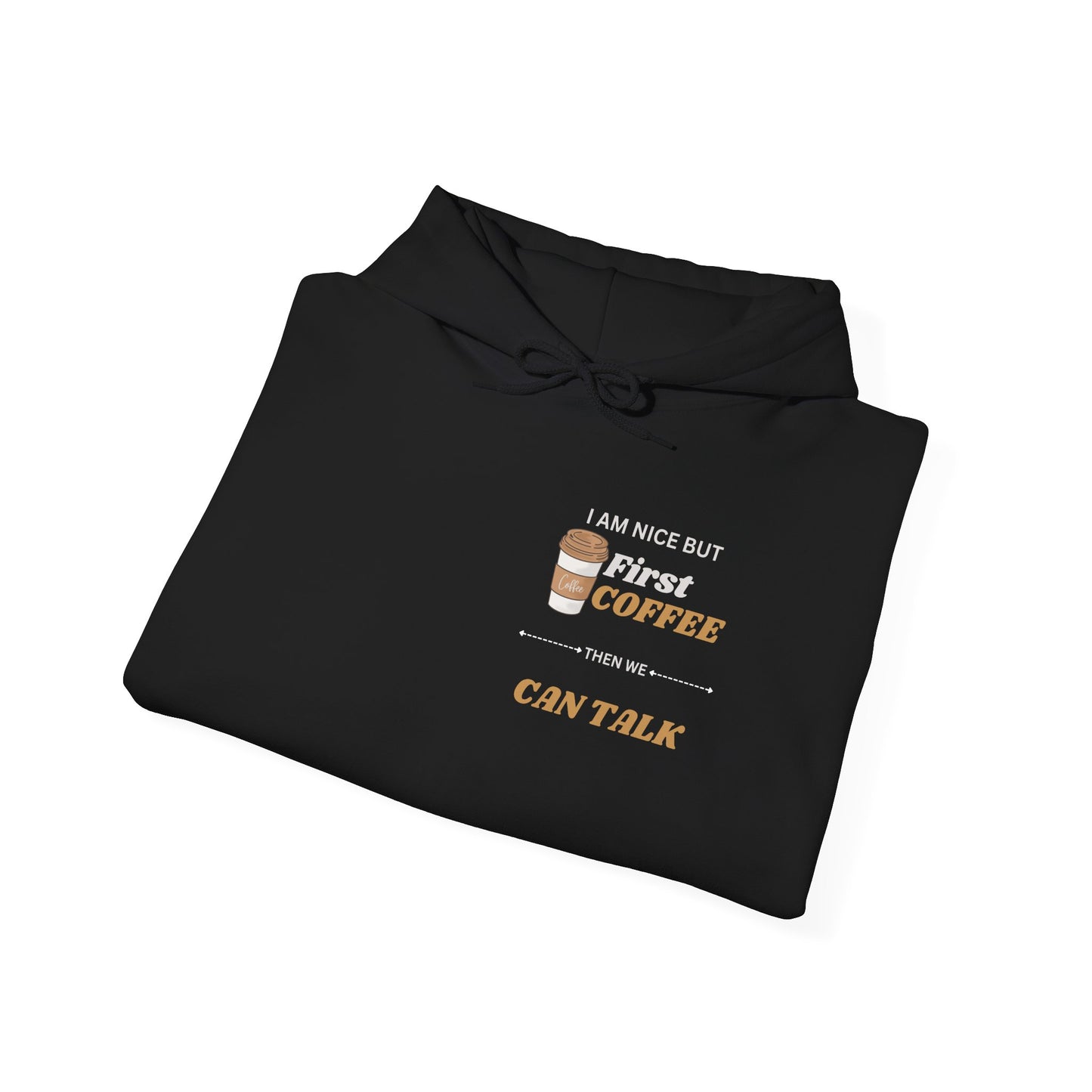 First Coffee Unisex Heavy Blend™ Hooded Sweatshirt - Perfect Gift for Coffee Lovers