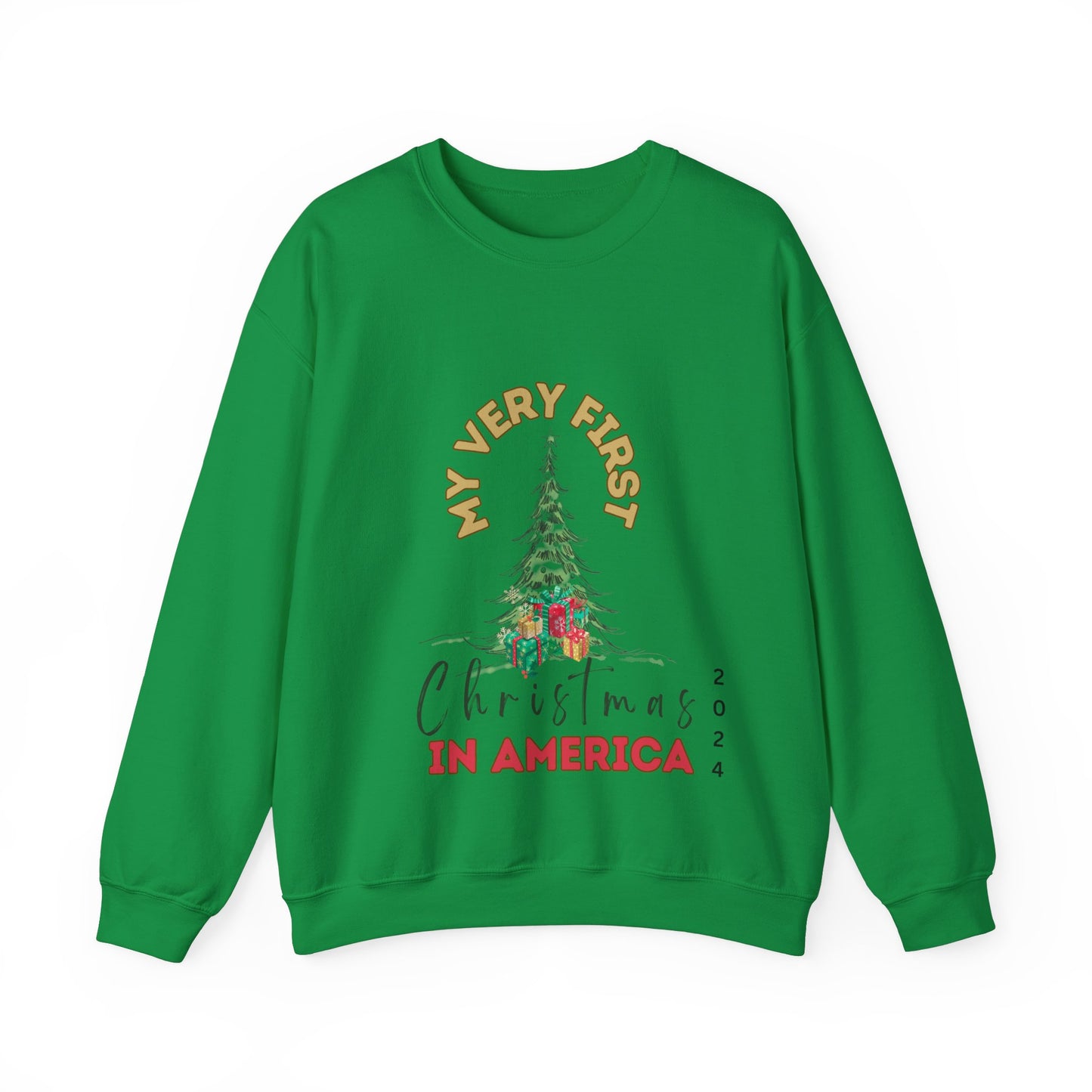 My first Christmas in America. Crewneck Sweatshirt