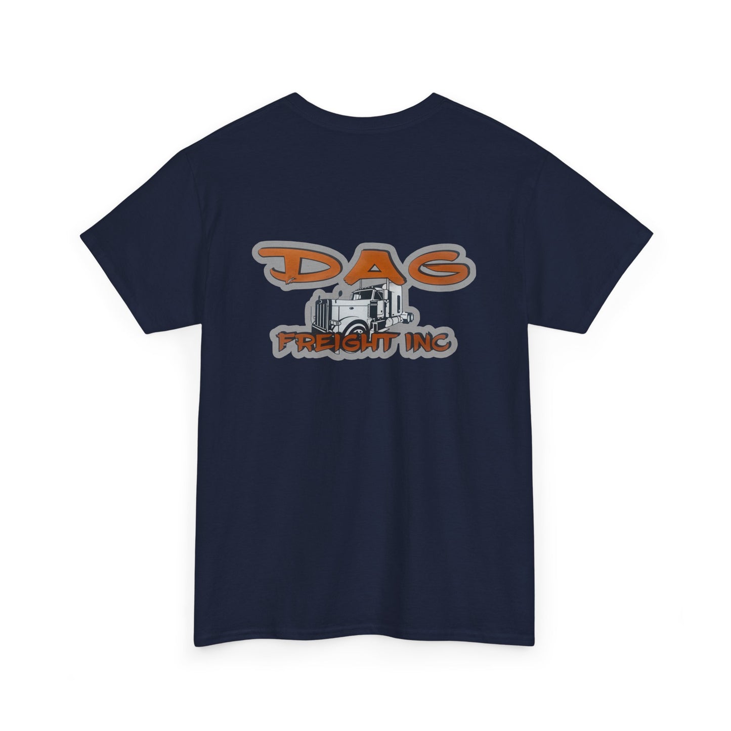 Dag freight Unisex Heavy Cotton Tee - DAG Freight Inc. Trucking Graphic Tee