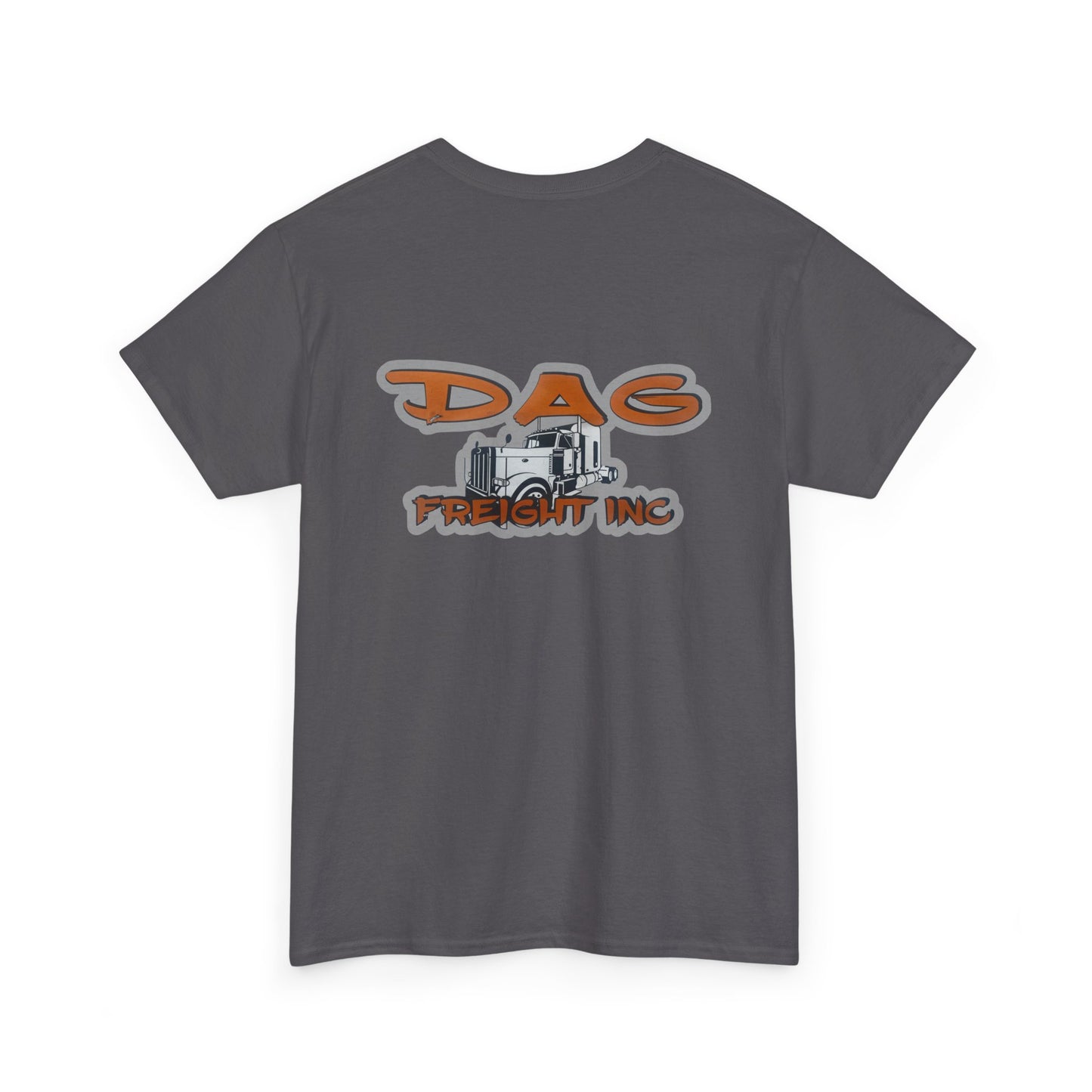 Dag freight Unisex Heavy Cotton Tee - DAG Freight Inc. Trucking Graphic Tee