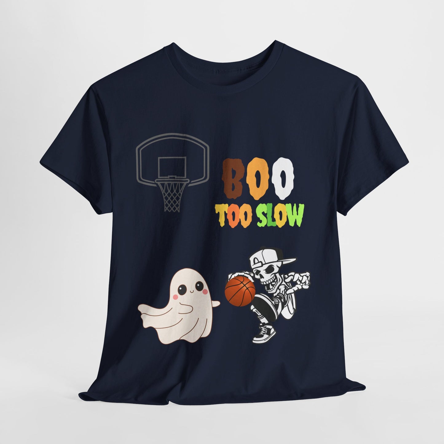 Halloween tshirt boo too slow Unisex Heavy Cotton Tee