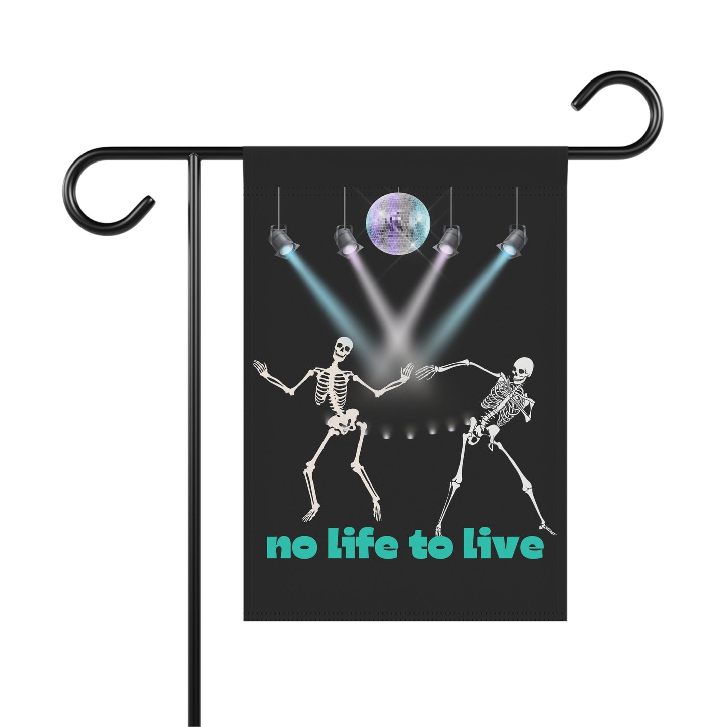 Halloween dancing skeleton Garden & House Banner