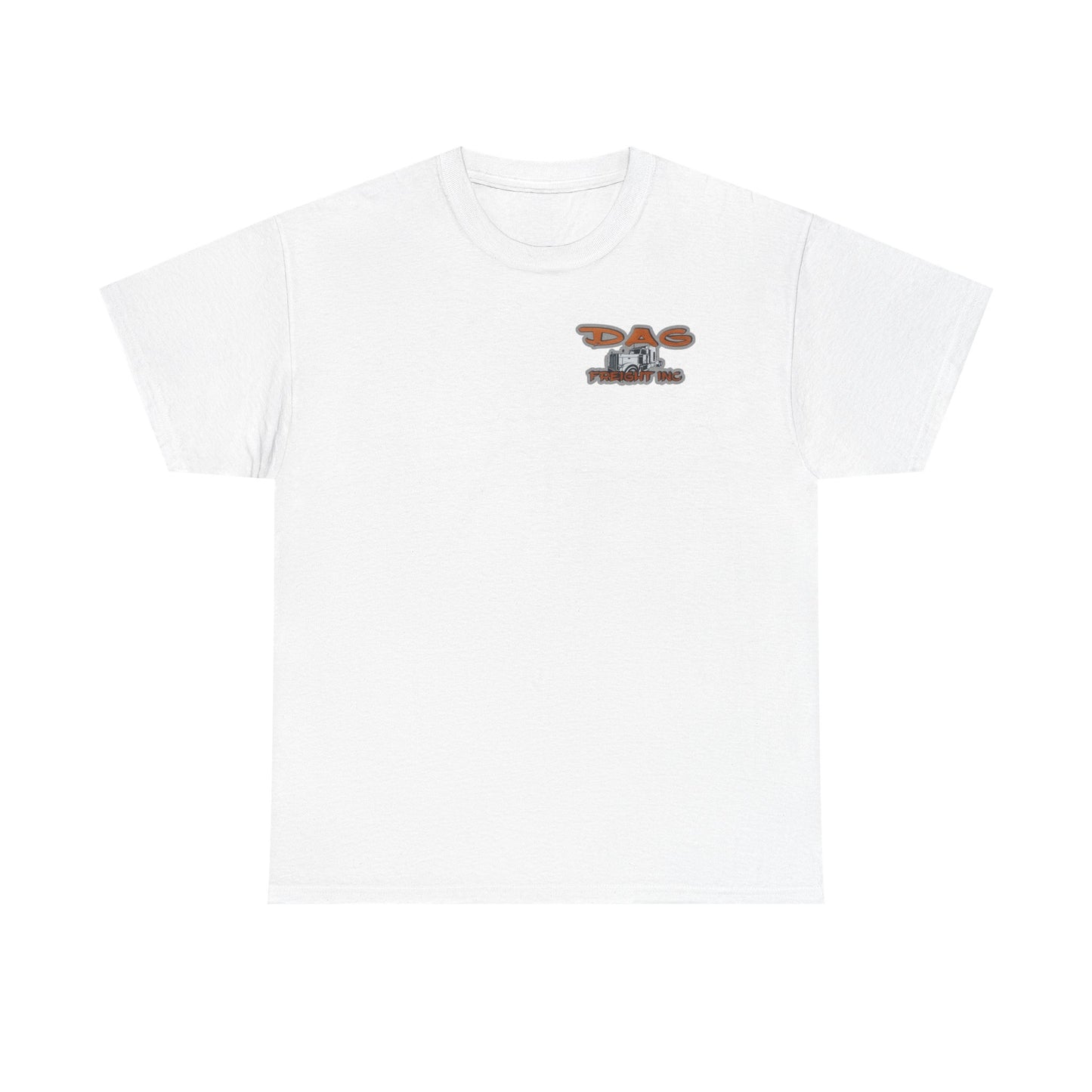 Dag freight Unisex Heavy Cotton Tee - DAG Freight Inc. Trucking Graphic Tee