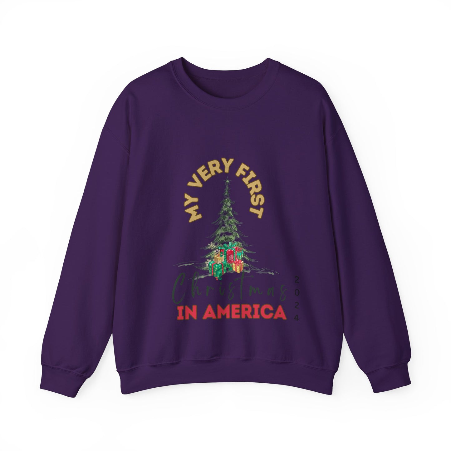 My first Christmas in America. Crewneck Sweatshirt