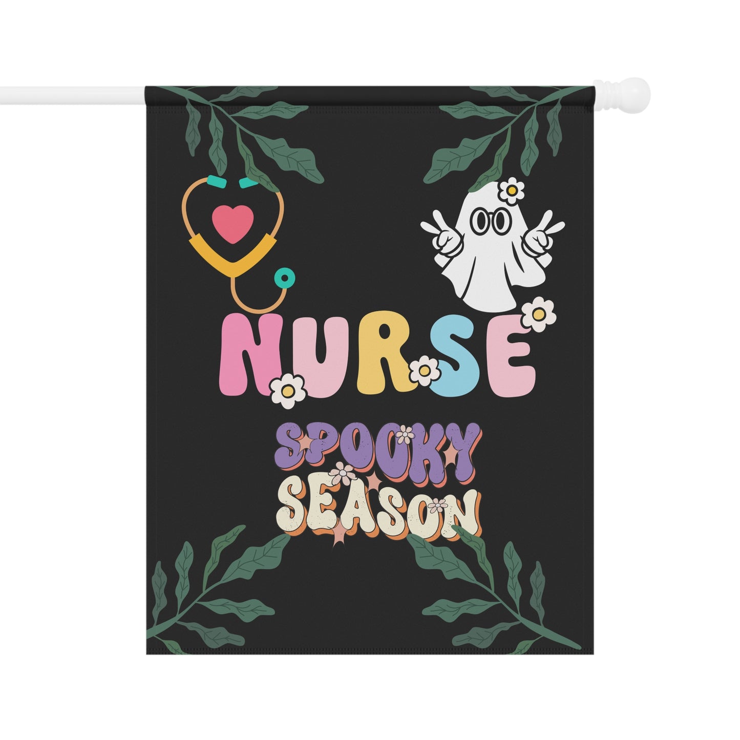 Halloween Nurse spooky season Garden & House Banner