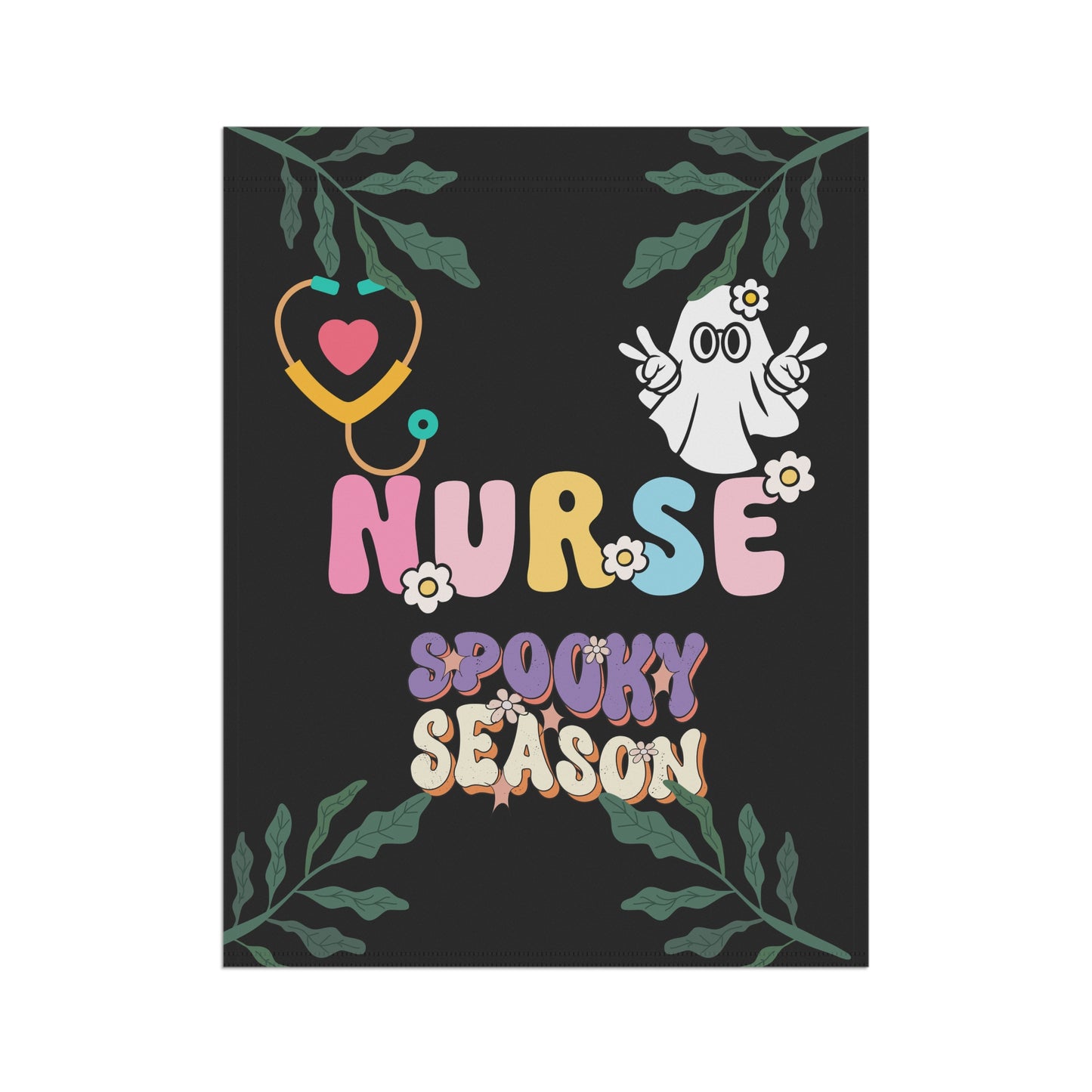 Halloween Nurse spooky season Garden & House Banner