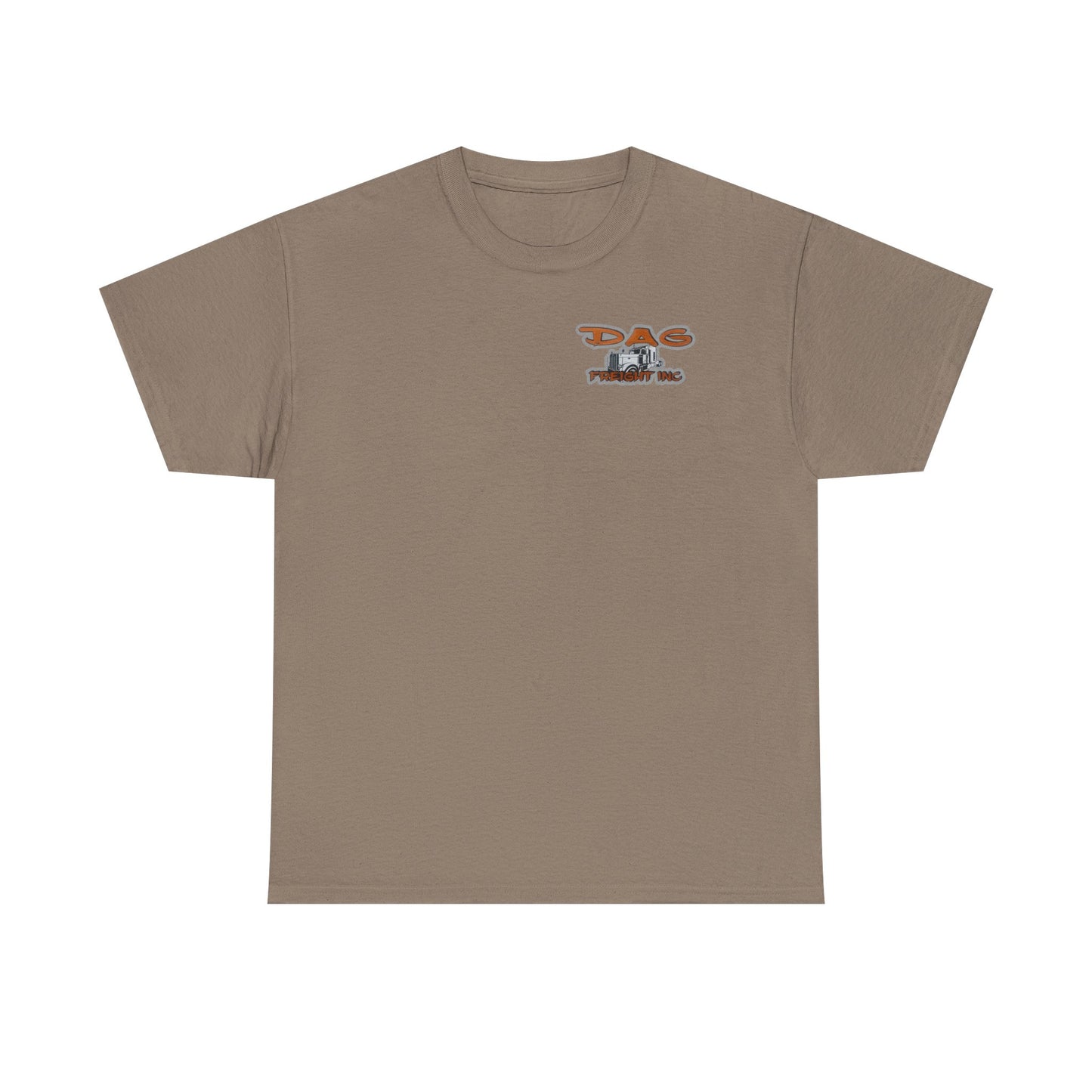 Dag freight Unisex Heavy Cotton Tee - DAG Freight Inc. Trucking Graphic Tee