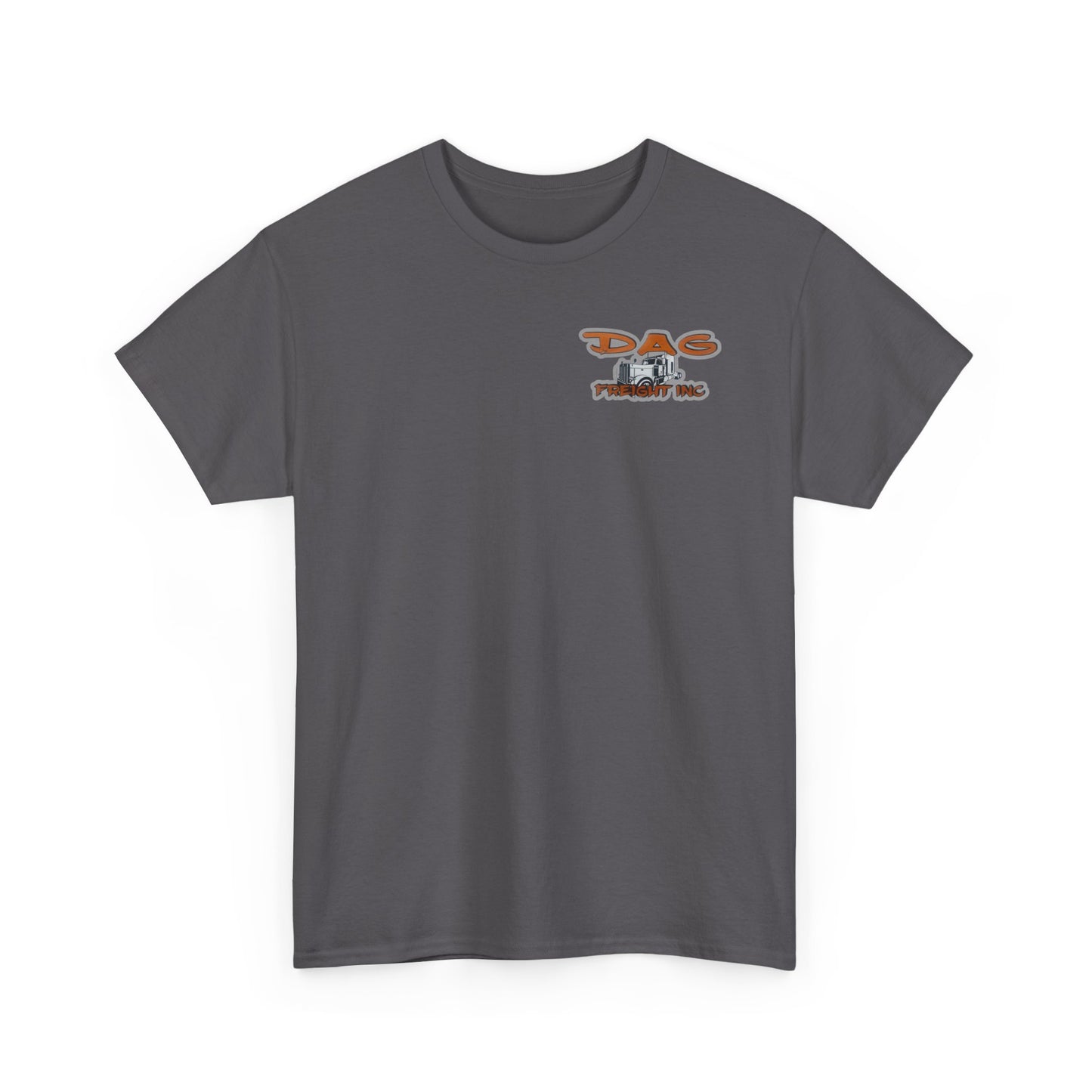 Dag freight Unisex Heavy Cotton Tee - DAG Freight Inc. Trucking Graphic Tee