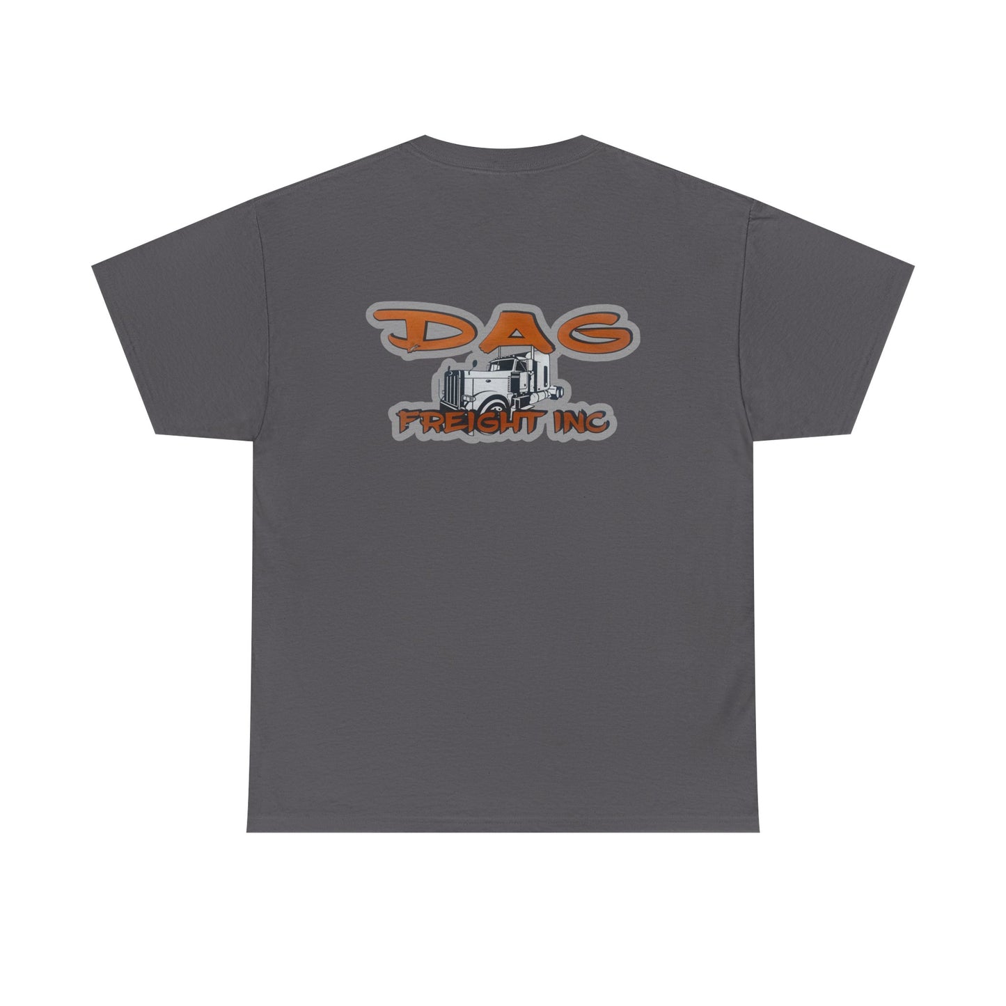 Dag freight Unisex Heavy Cotton Tee - DAG Freight Inc. Trucking Graphic Tee