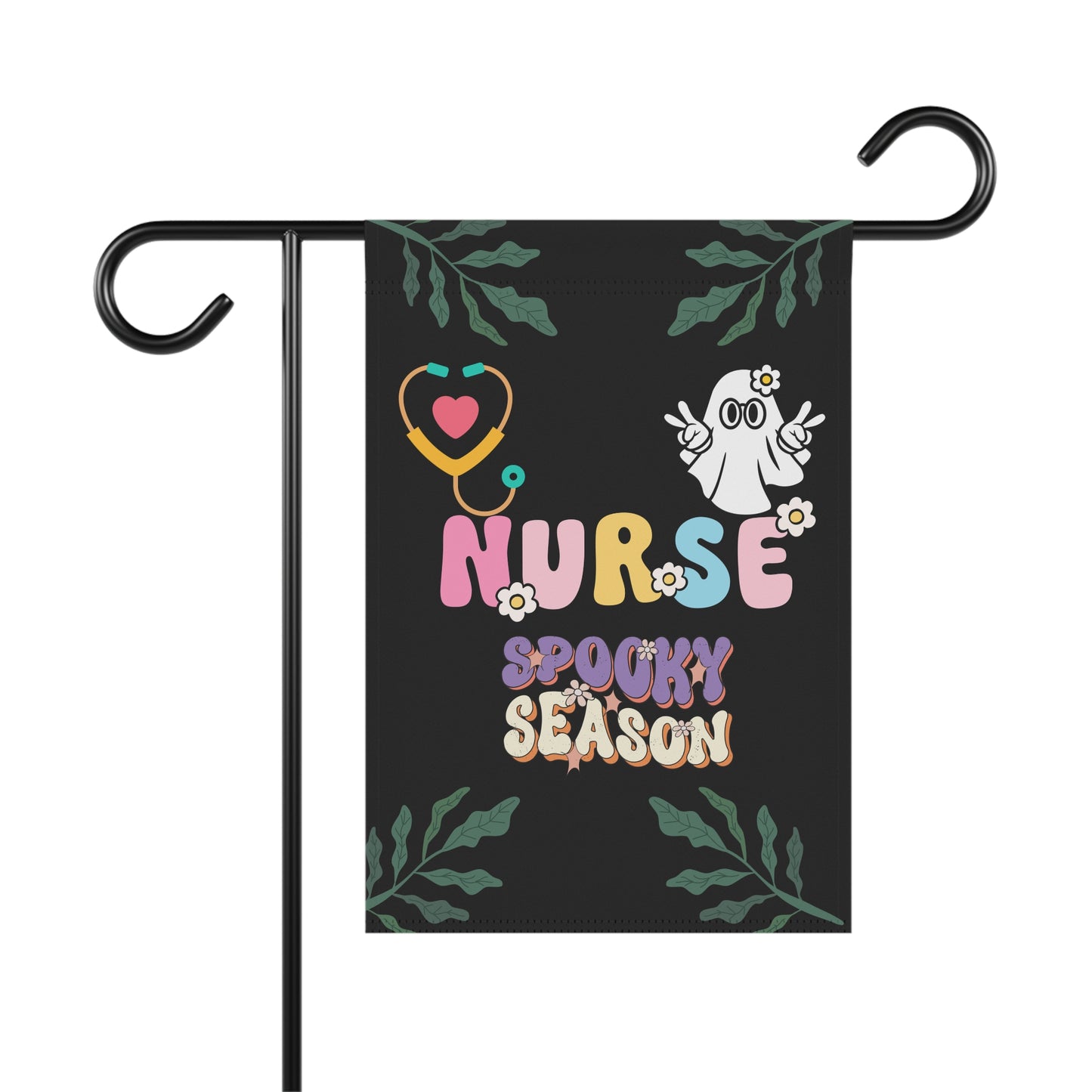 Halloween Nurse spooky season Garden & House Banner