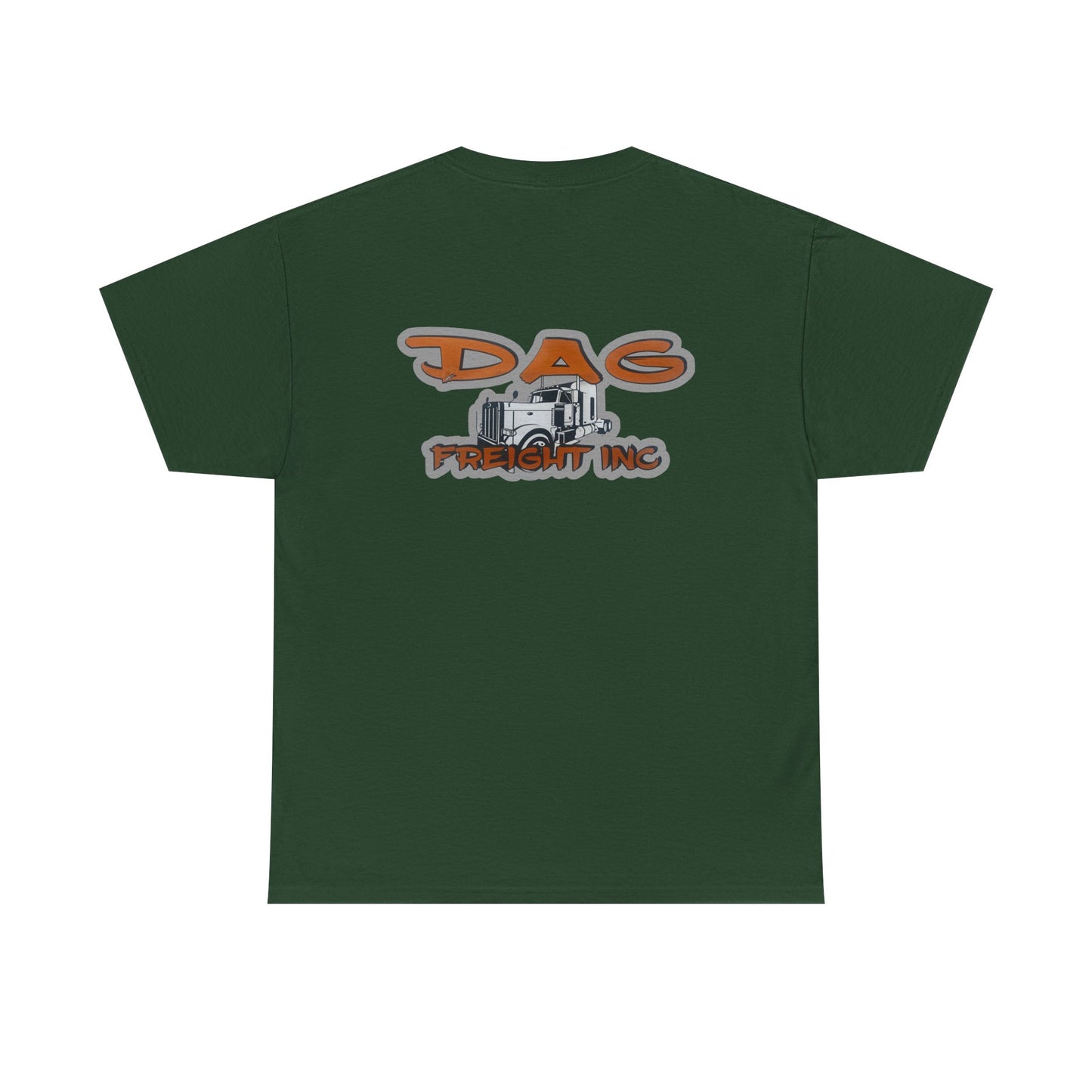 Dag freight Unisex Heavy Cotton Tee - DAG Freight Inc. Trucking Graphic Tee