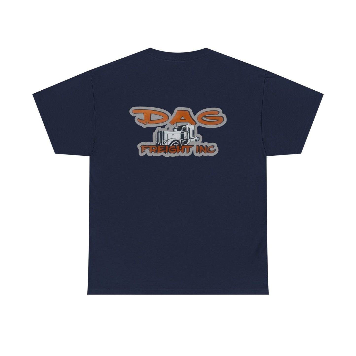 Dag freight Unisex Heavy Cotton Tee - DAG Freight Inc. Trucking Graphic Tee