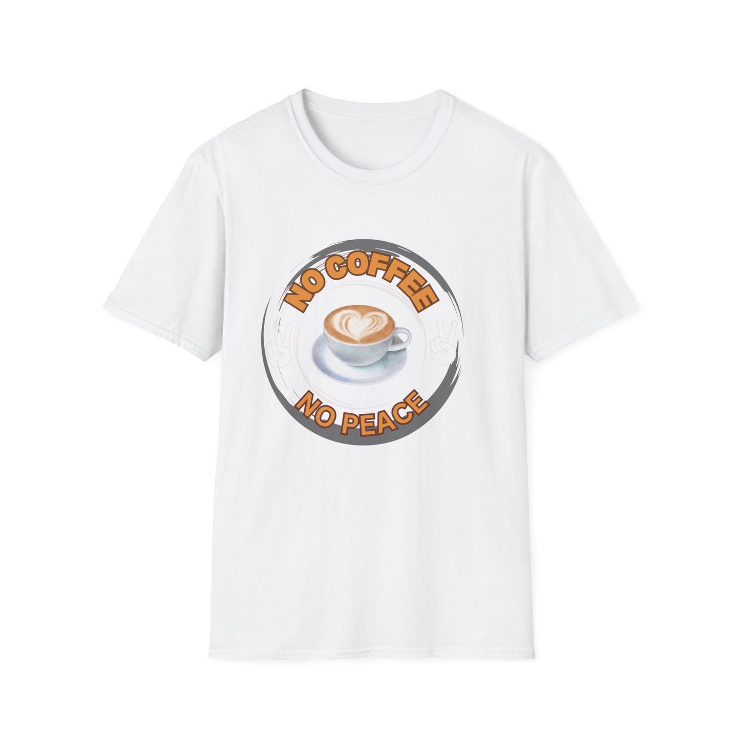 No Coffe No peace Unisex Softstyle T-Shirt