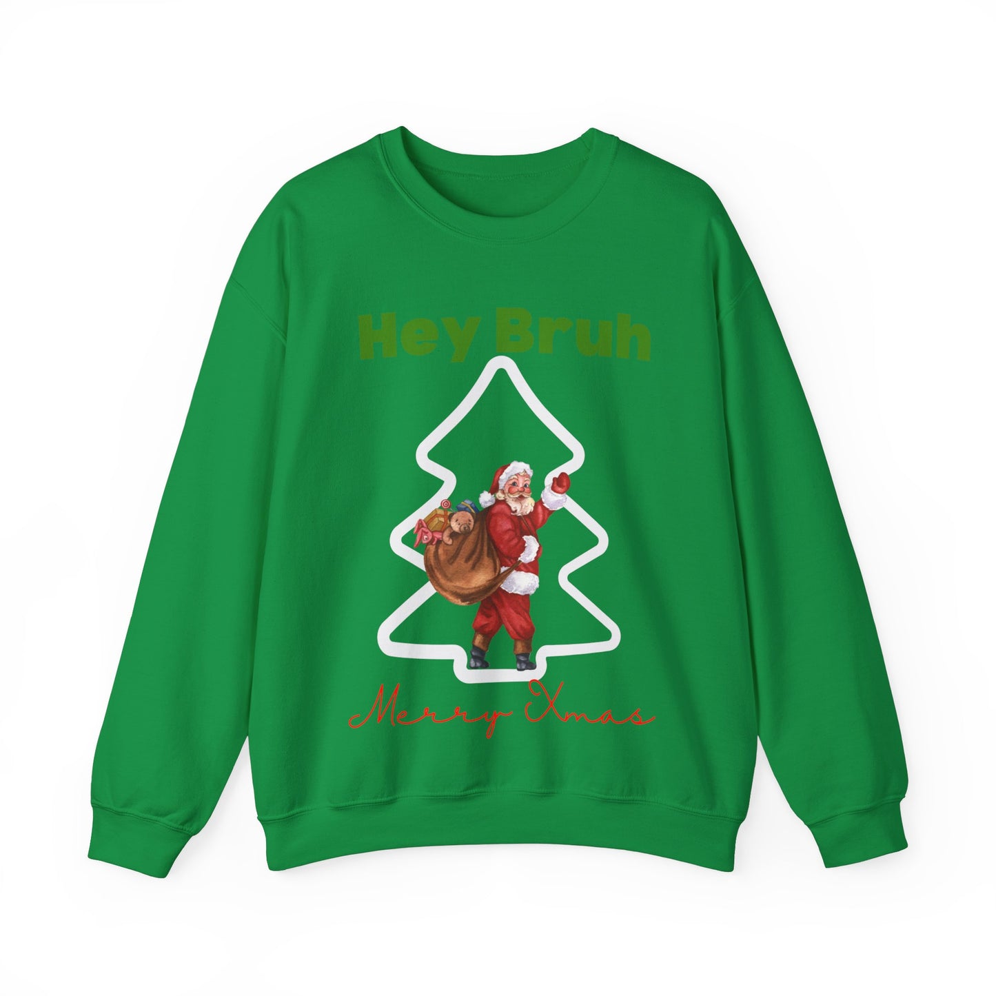 Hey bruh Merry Christmas. Crewneck Sweatshirt