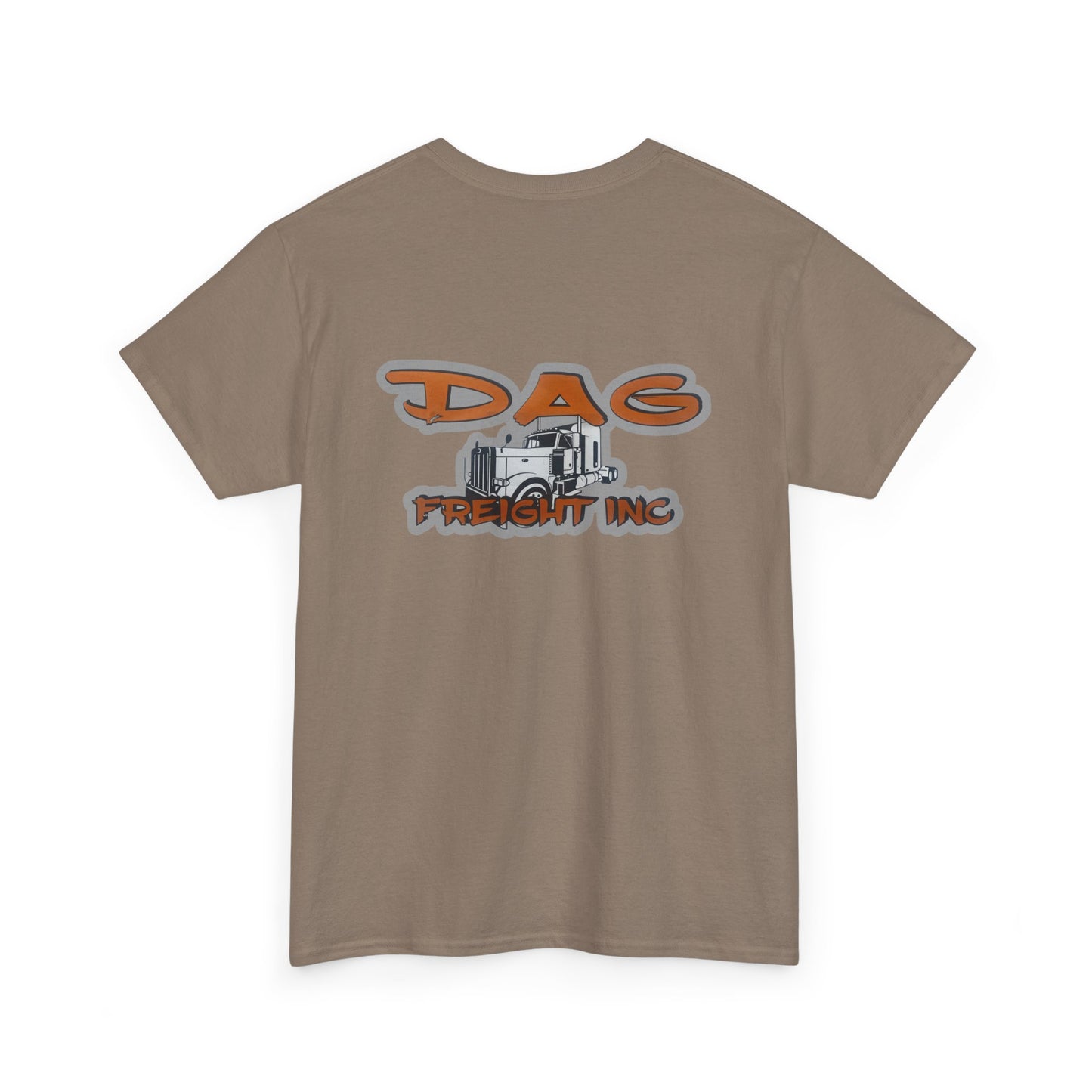 Dag freight Unisex Heavy Cotton Tee - DAG Freight Inc. Trucking Graphic Tee