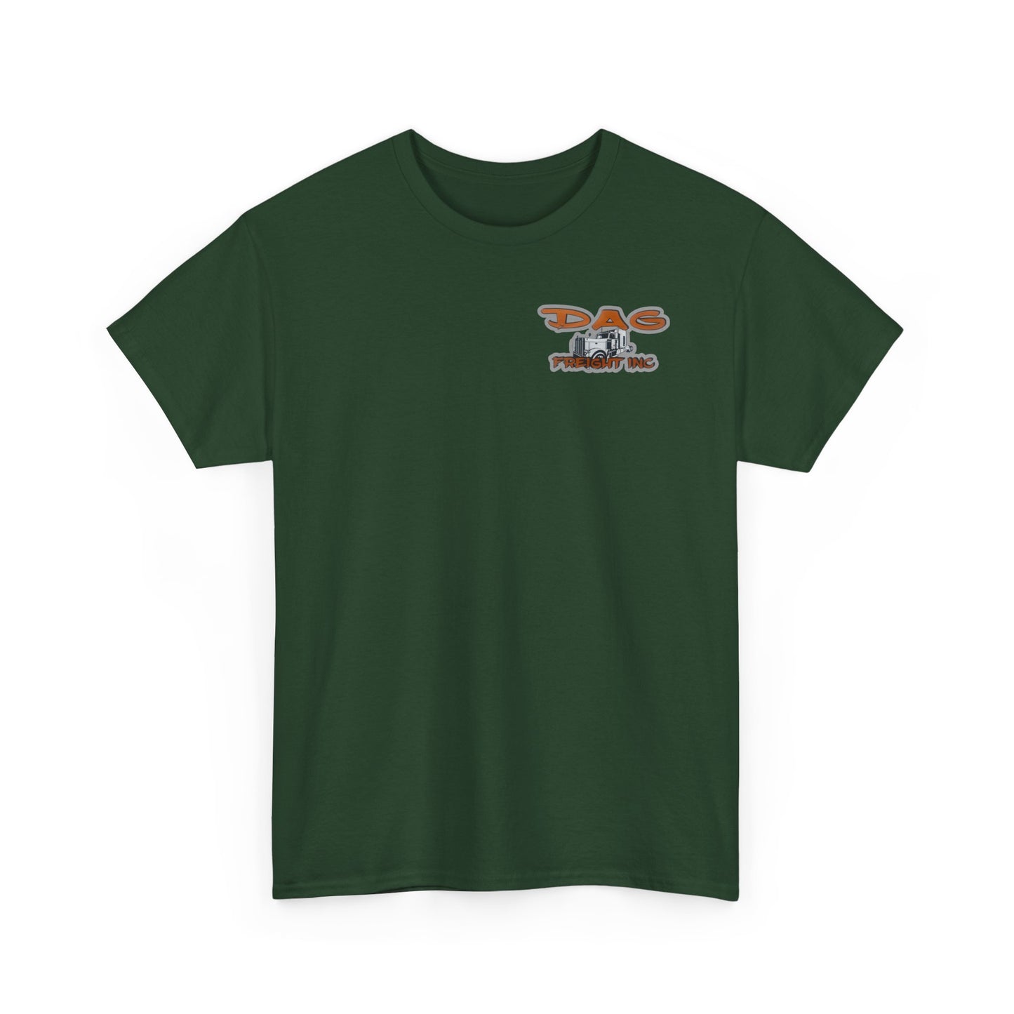Dag freight Unisex Heavy Cotton Tee - DAG Freight Inc. Trucking Graphic Tee