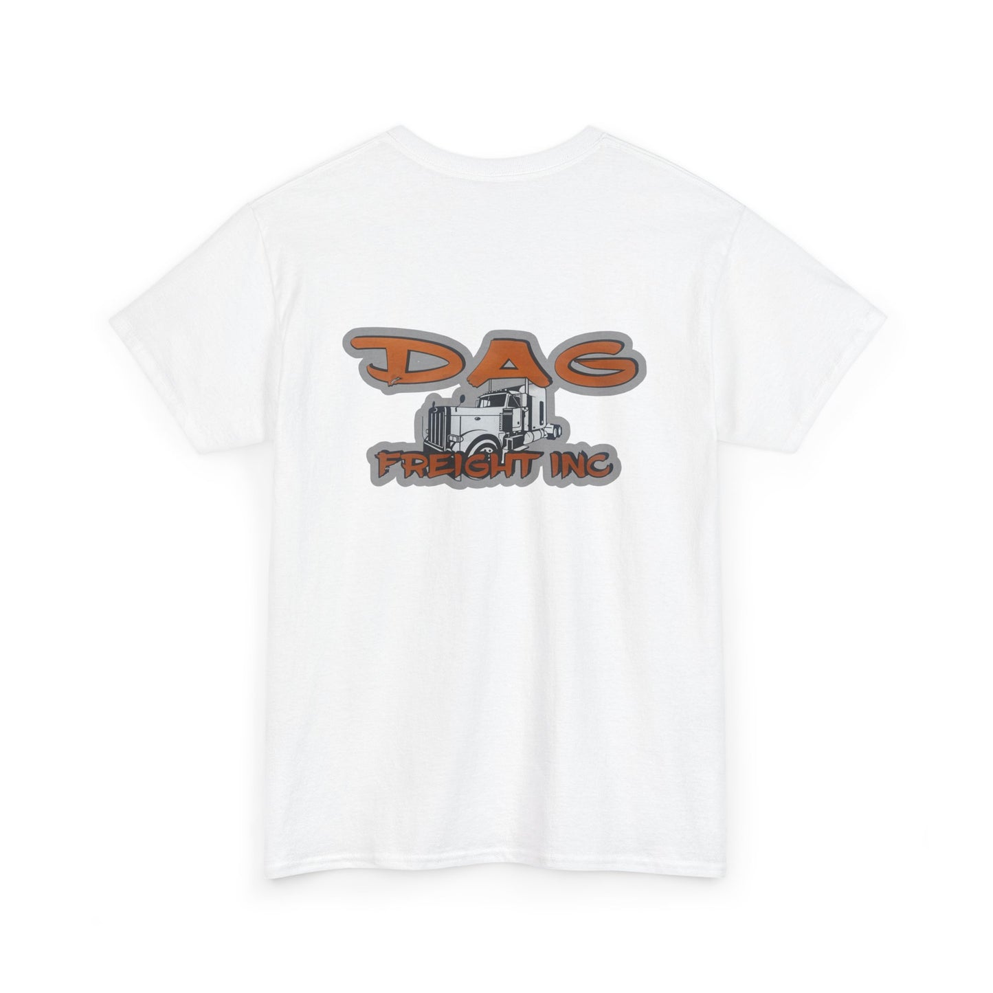 Dag freight Unisex Heavy Cotton Tee - DAG Freight Inc. Trucking Graphic Tee