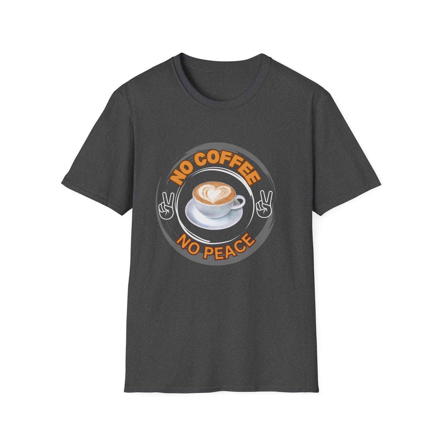 No Coffe No peace Unisex Softstyle T-Shirt
