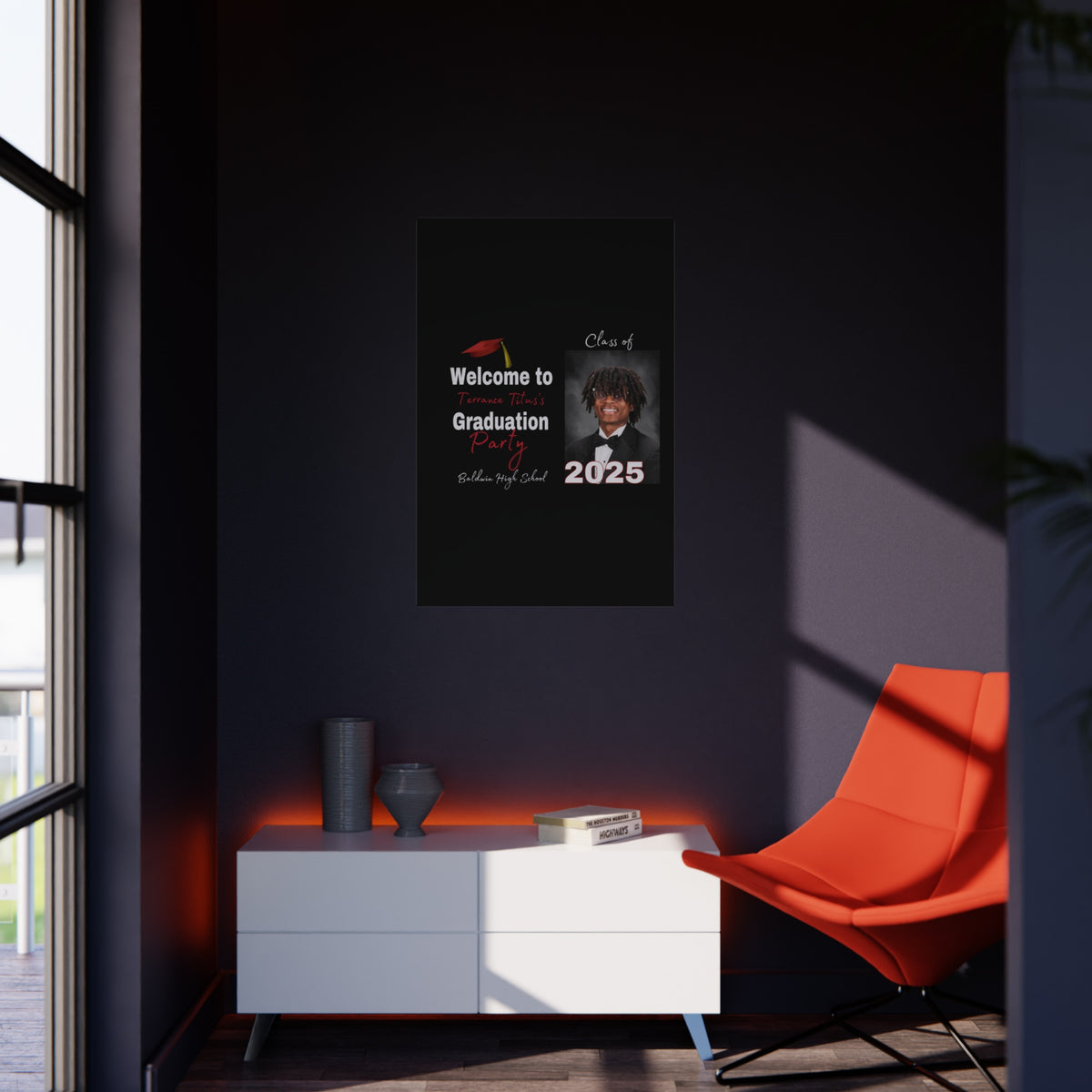 Terrance Titus Personalized Graduation Foam Board Sign - Class of 2025