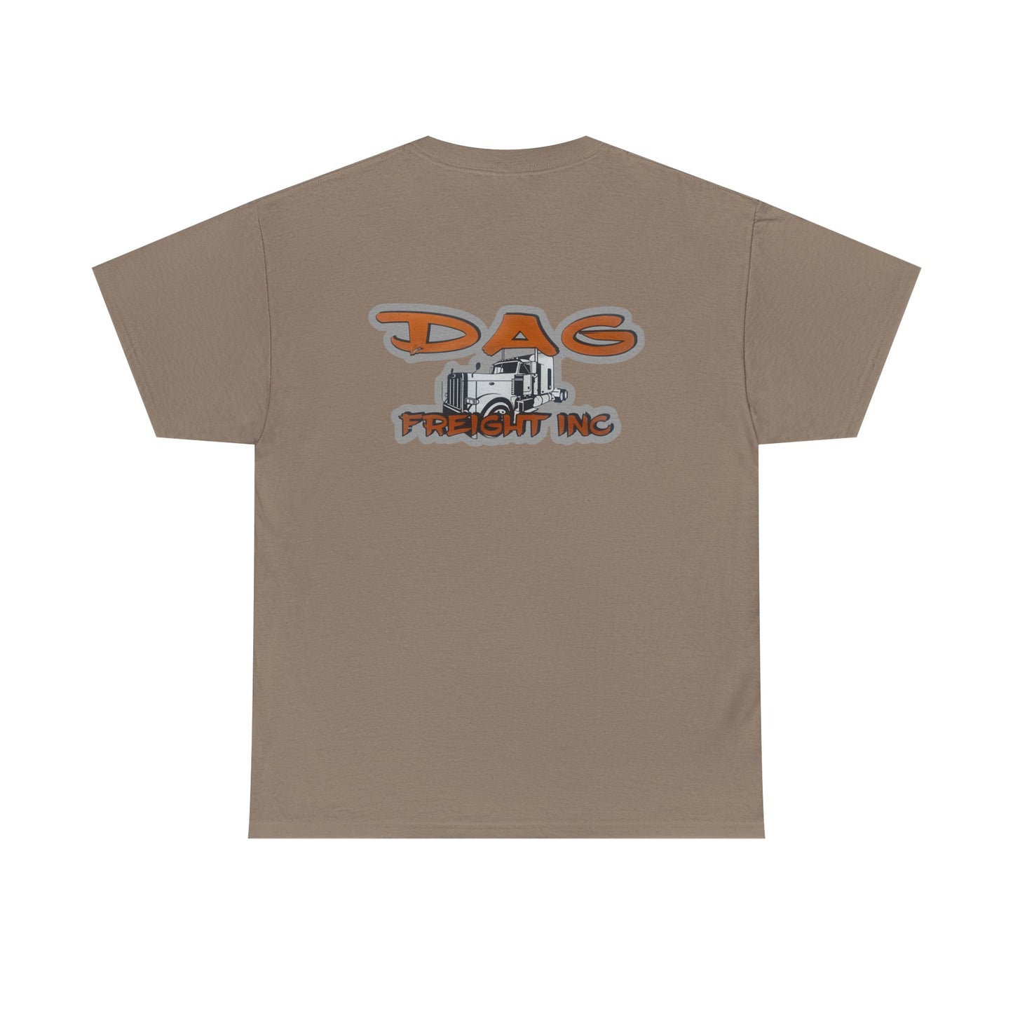 Dag freight Unisex Heavy Cotton Tee - DAG Freight Inc. Trucking Graphic Tee