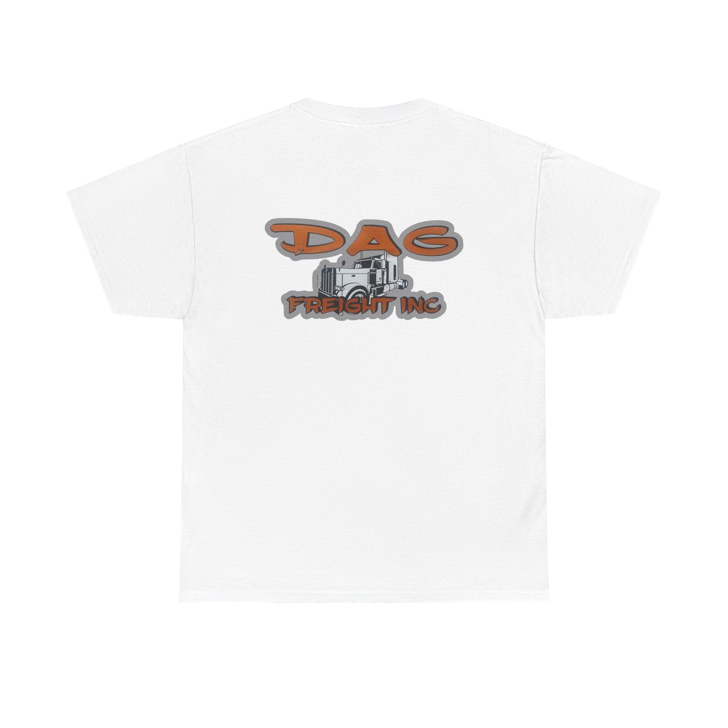 Dag freight Unisex Heavy Cotton Tee - DAG Freight Inc. Trucking Graphic Tee