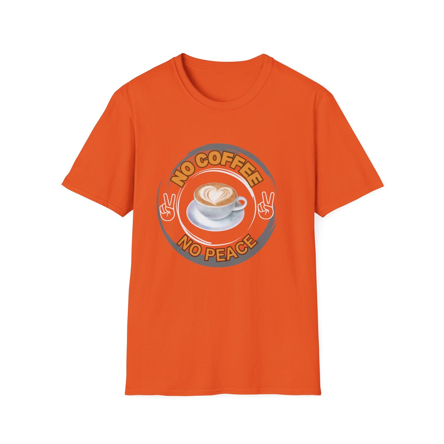 No Coffe No peace Unisex Softstyle T-Shirt