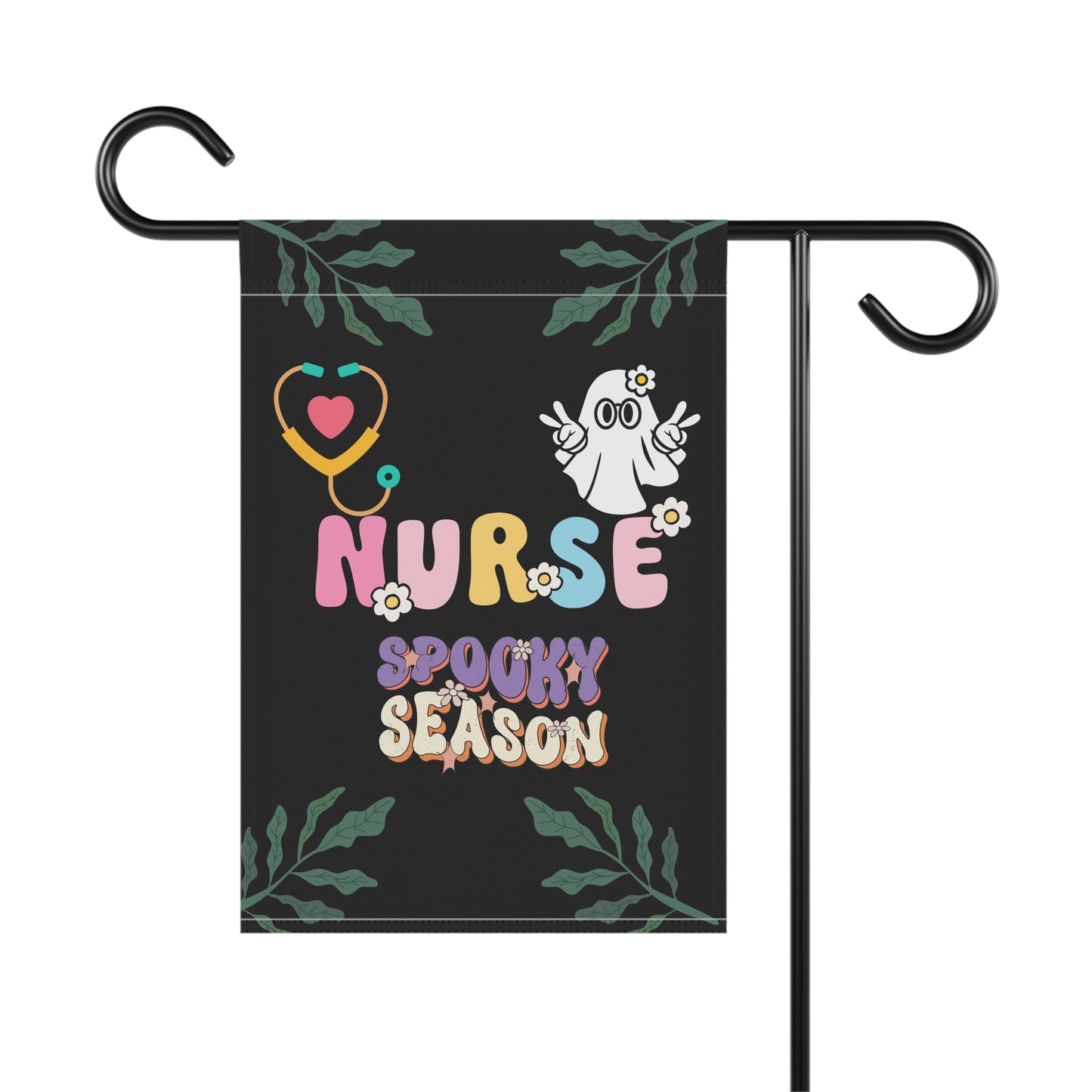 Halloween Nurse spooky season Garden & House Banner