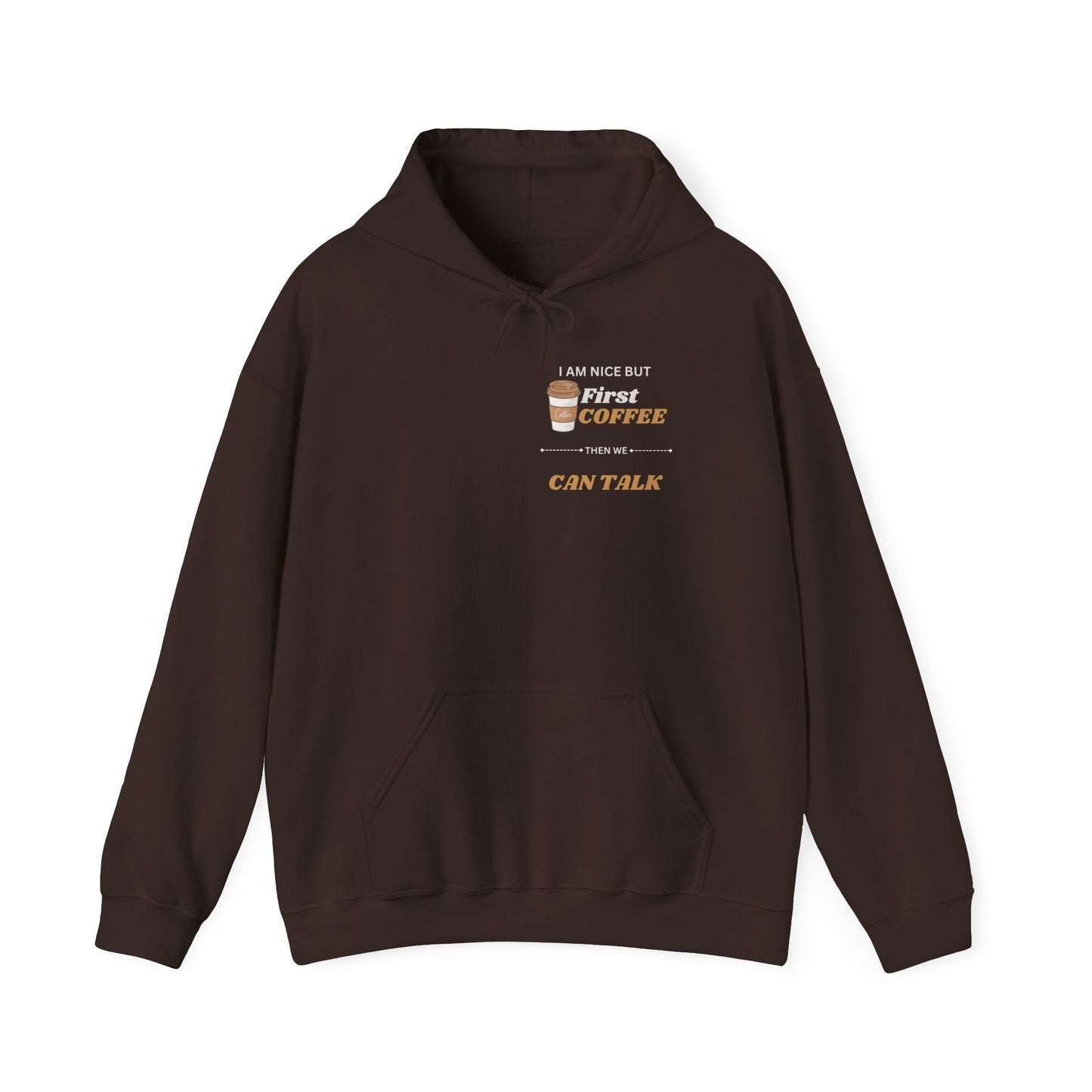 First Coffee Unisex Heavy Blend™ Hooded Sweatshirt - Perfect Gift for Coffee Lovers