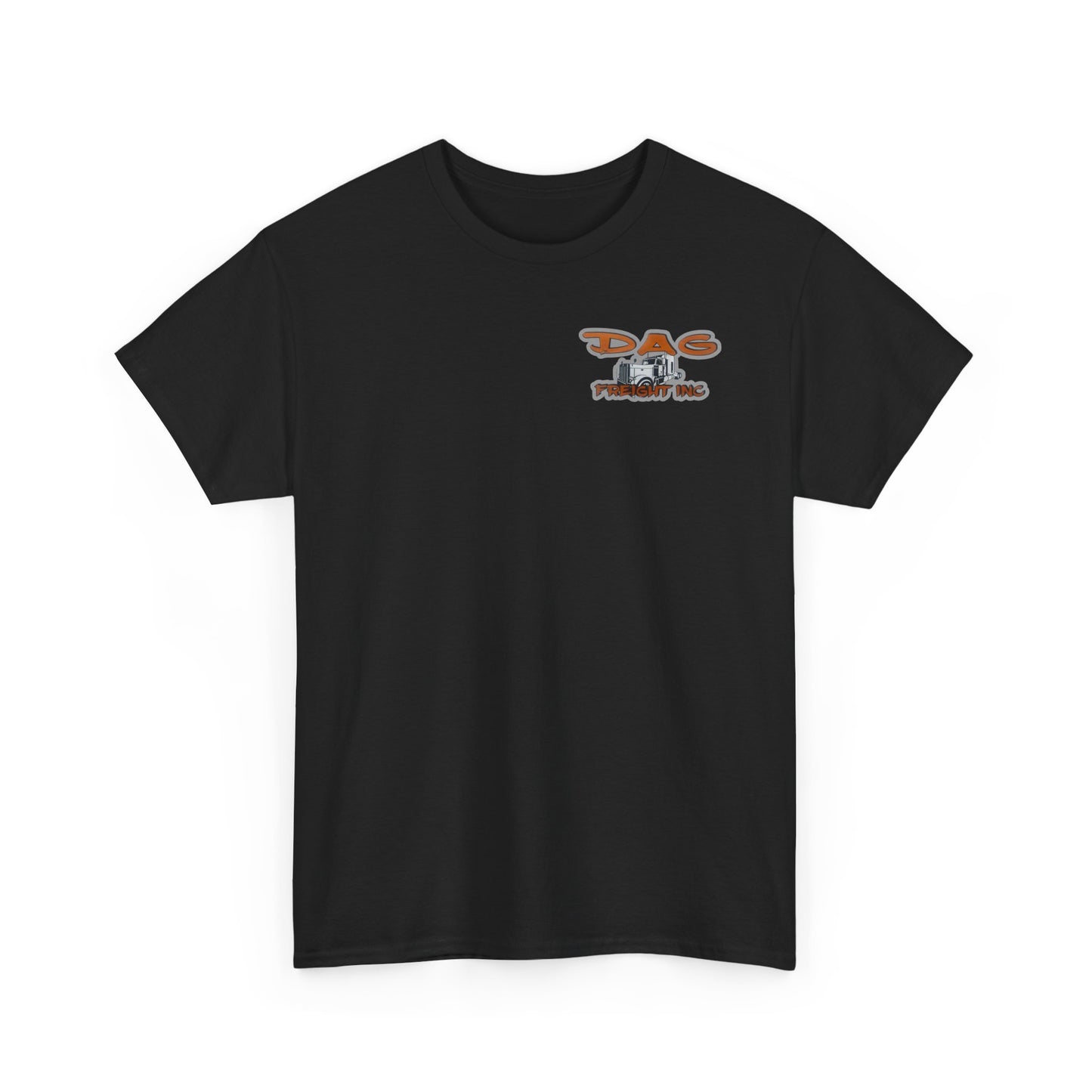 Dag freight Unisex Heavy Cotton Tee - DAG Freight Inc. Trucking Graphic Tee