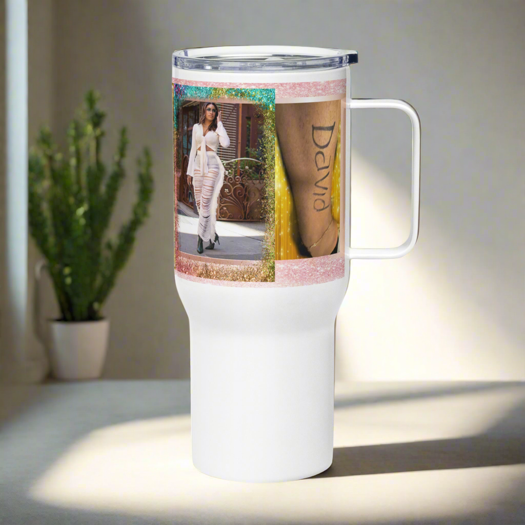 Victoria Travel mug with a handle