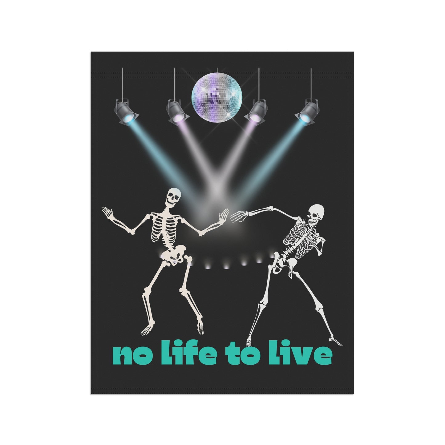 Halloween dancing skeleton Garden & House Banner