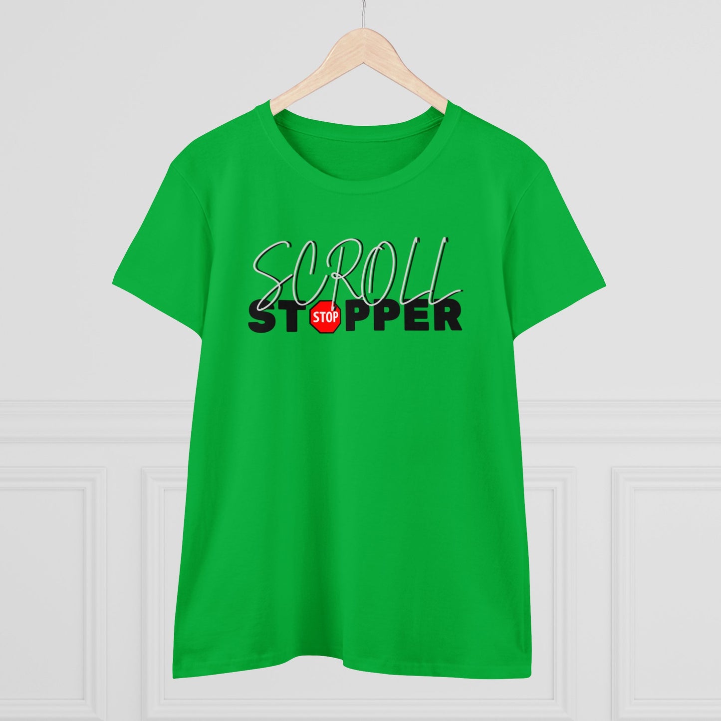Copy of Scroll stopper cute Women's Midweight Cotton Tee