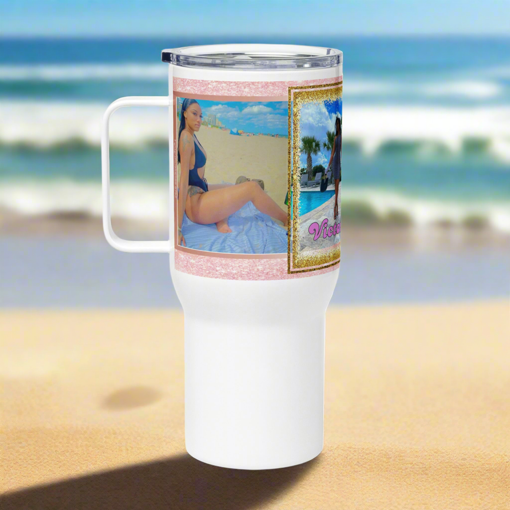 Victoria Travel mug with a handle