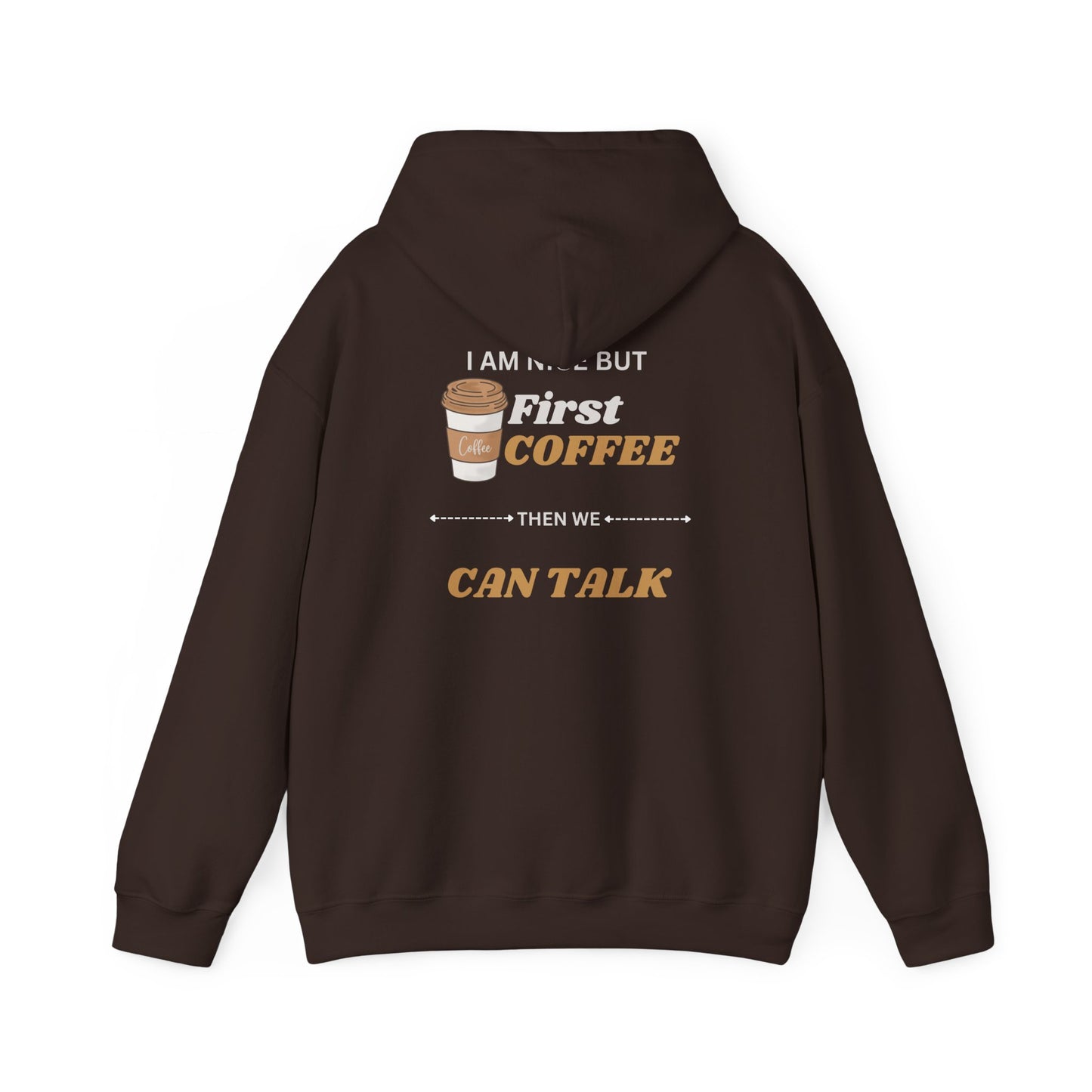 First Coffee Unisex Heavy Blend™ Hooded Sweatshirt - Perfect Gift for Coffee Lovers