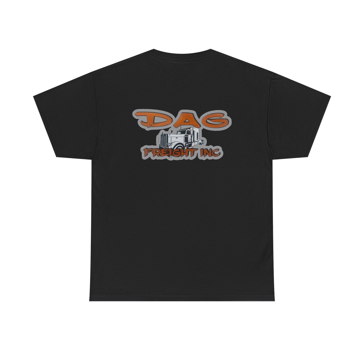 Dag freight Unisex Heavy Cotton Tee - DAG Freight Inc. Trucking Graphic Tee