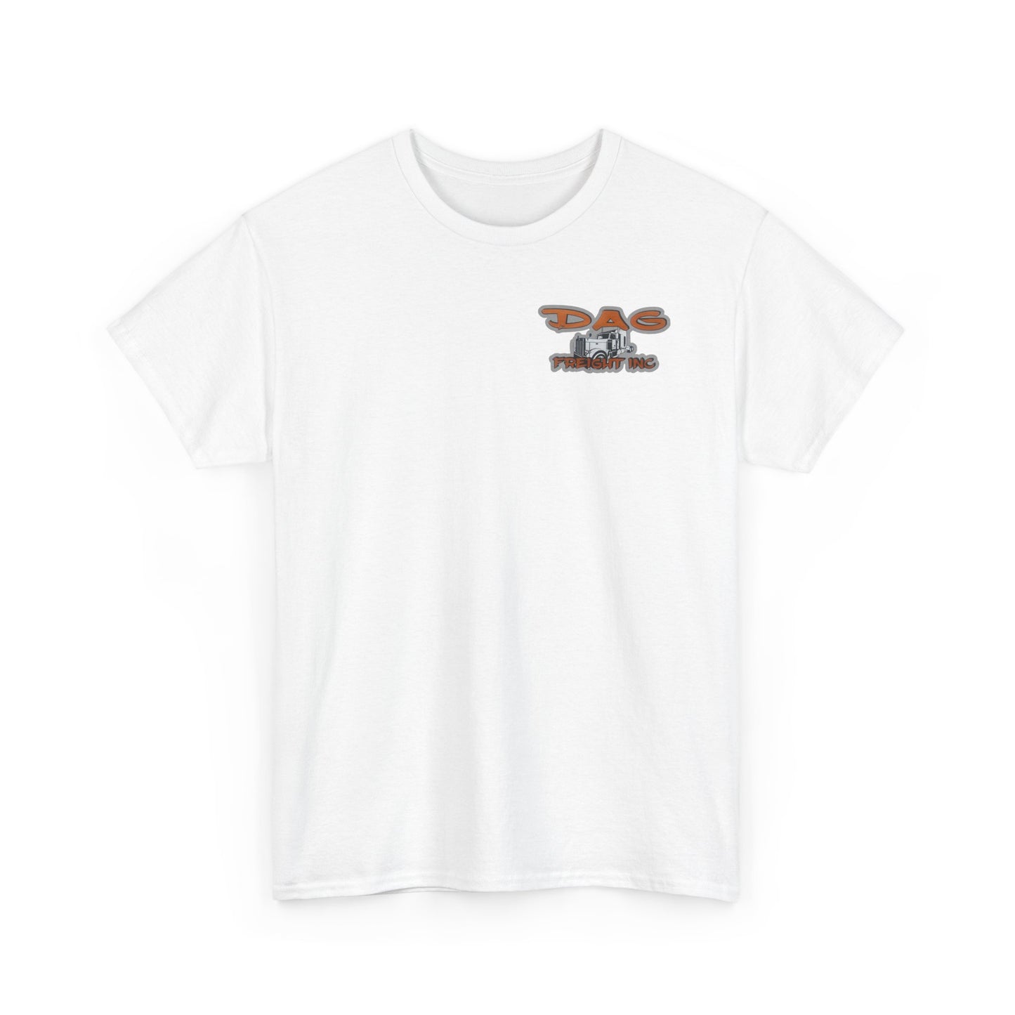 Dag freight Unisex Heavy Cotton Tee - DAG Freight Inc. Trucking Graphic Tee