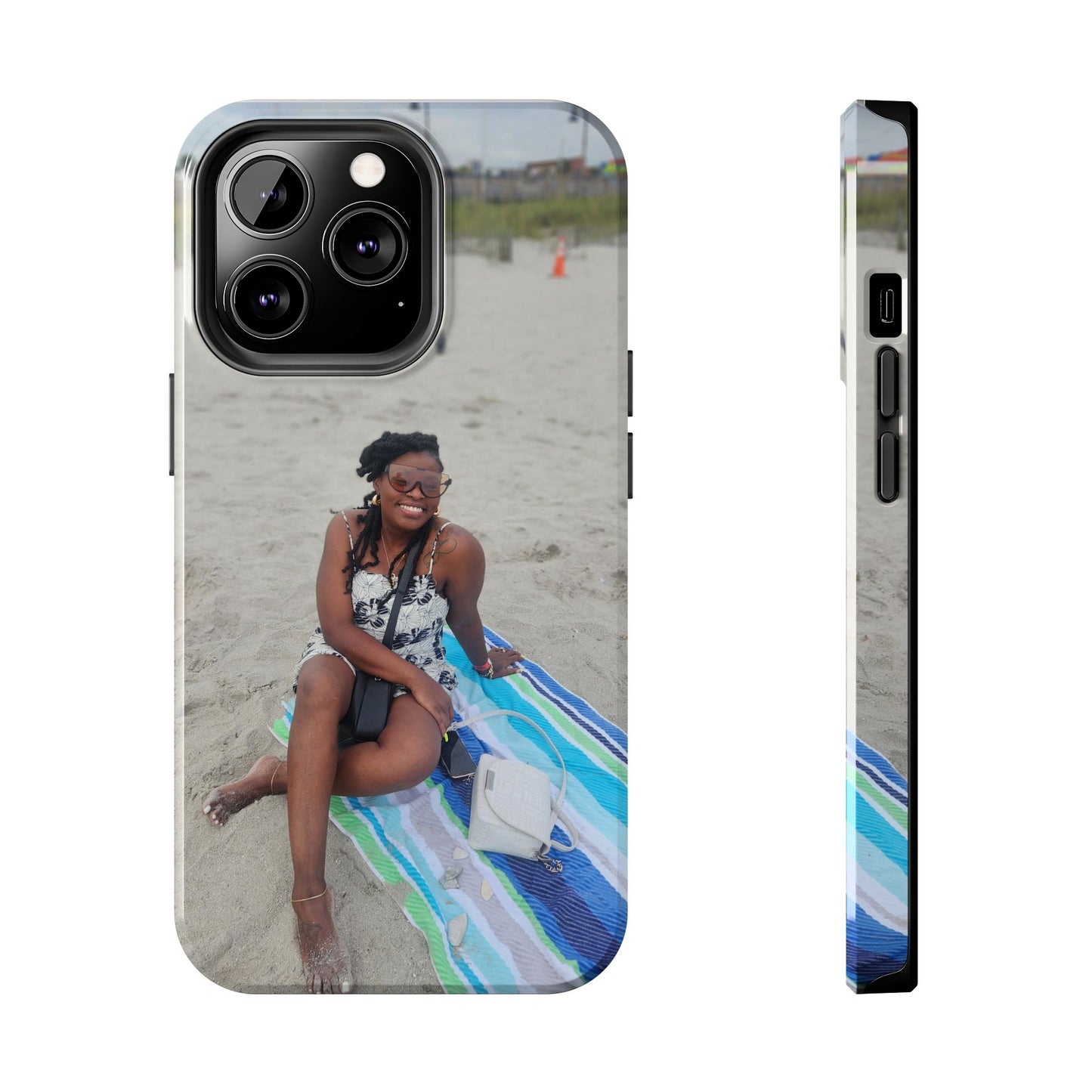 Her Personalized Tough Phone Cases, Customizable Phone Cover, Durable Phone Protection, Beach Memories Case, Unique Gift Idea, Summer Vibes