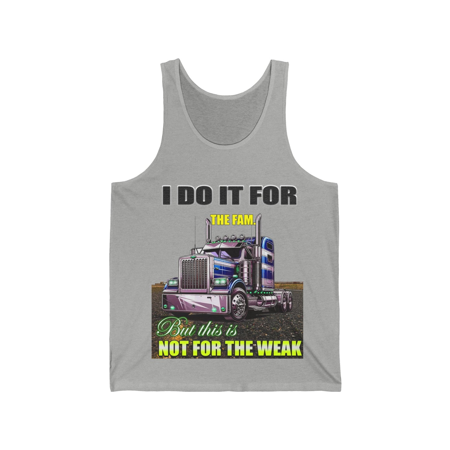 I do it for the fam. Unisex Jersey Tank