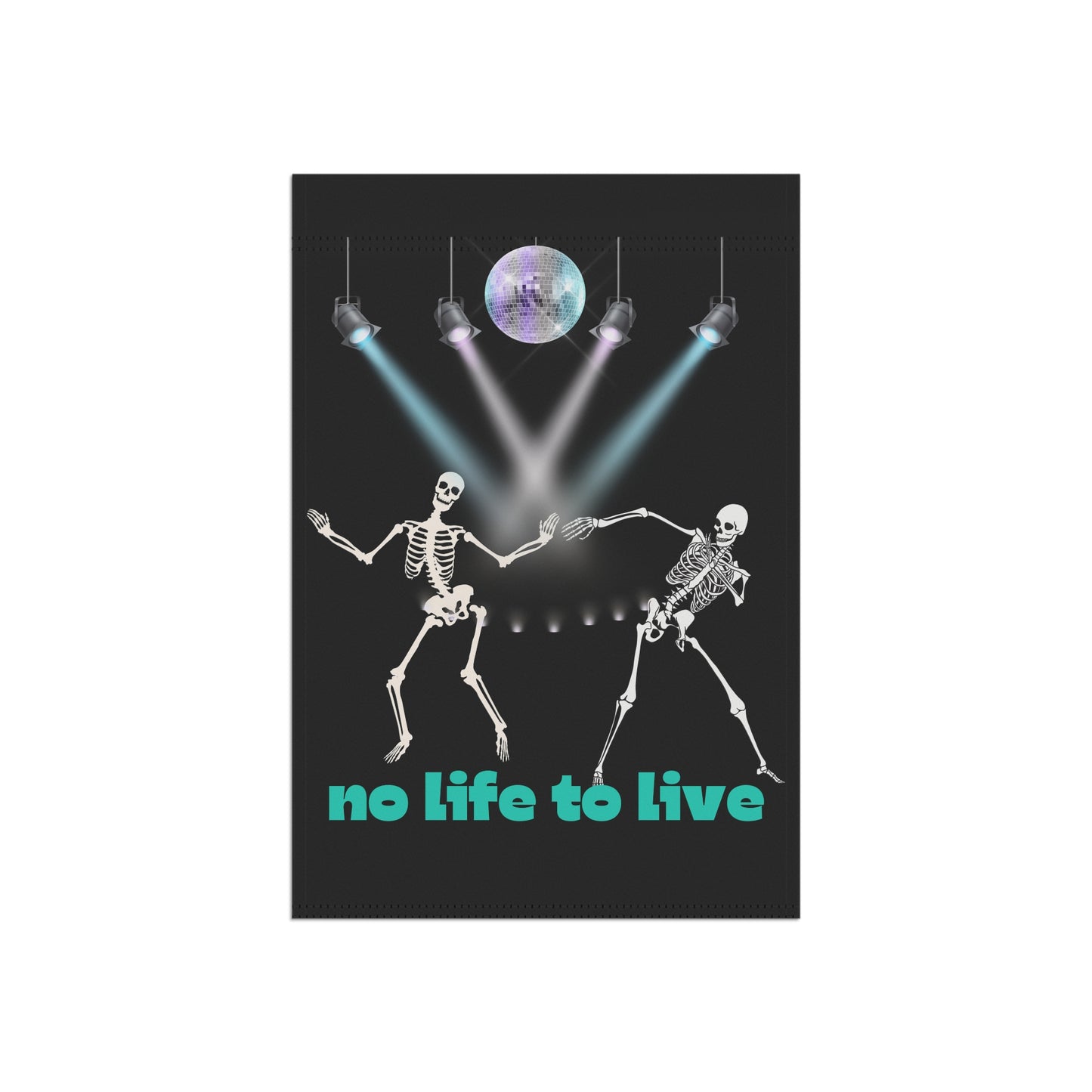 Halloween dancing skeleton Garden & House Banner