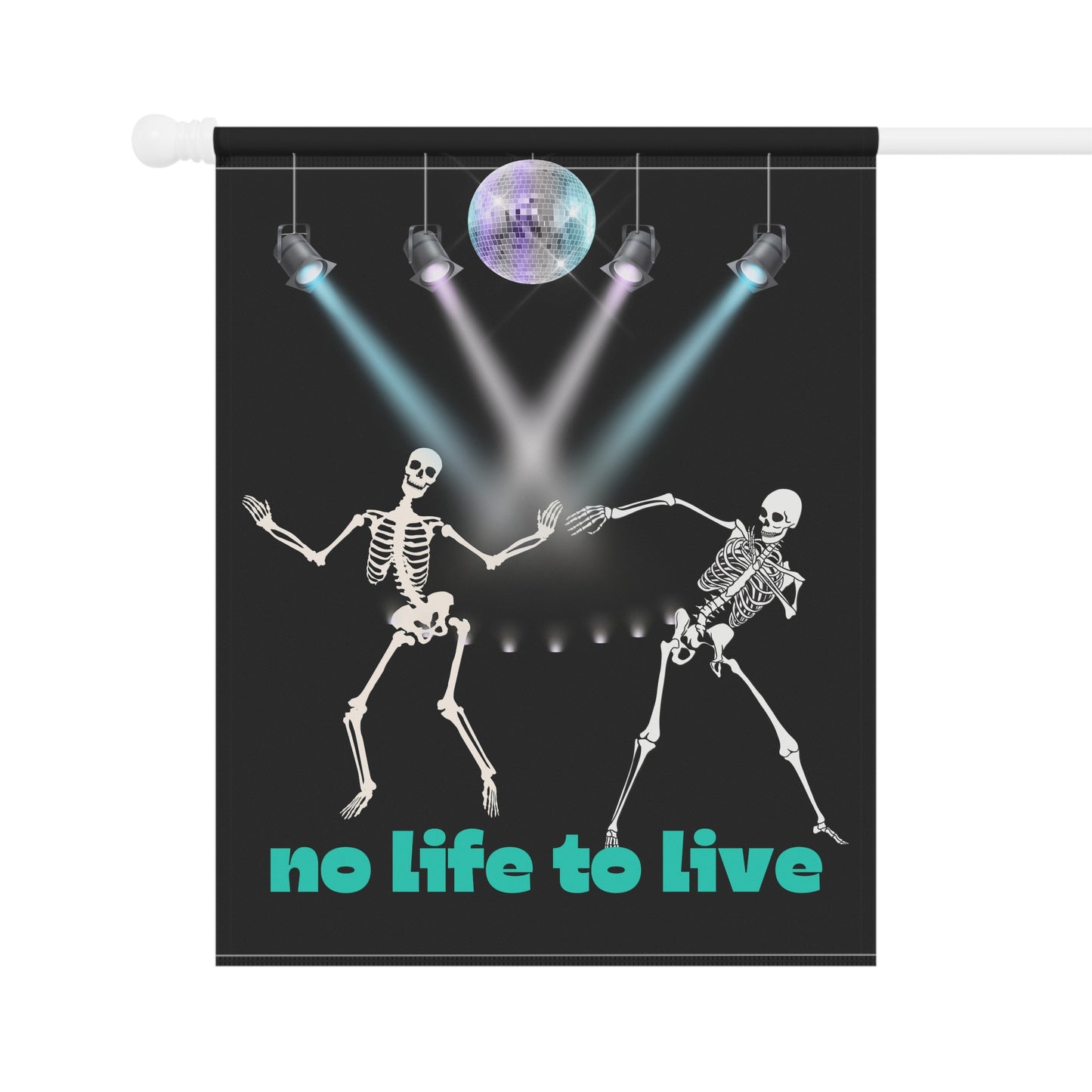Halloween dancing skeleton Garden & House Banner