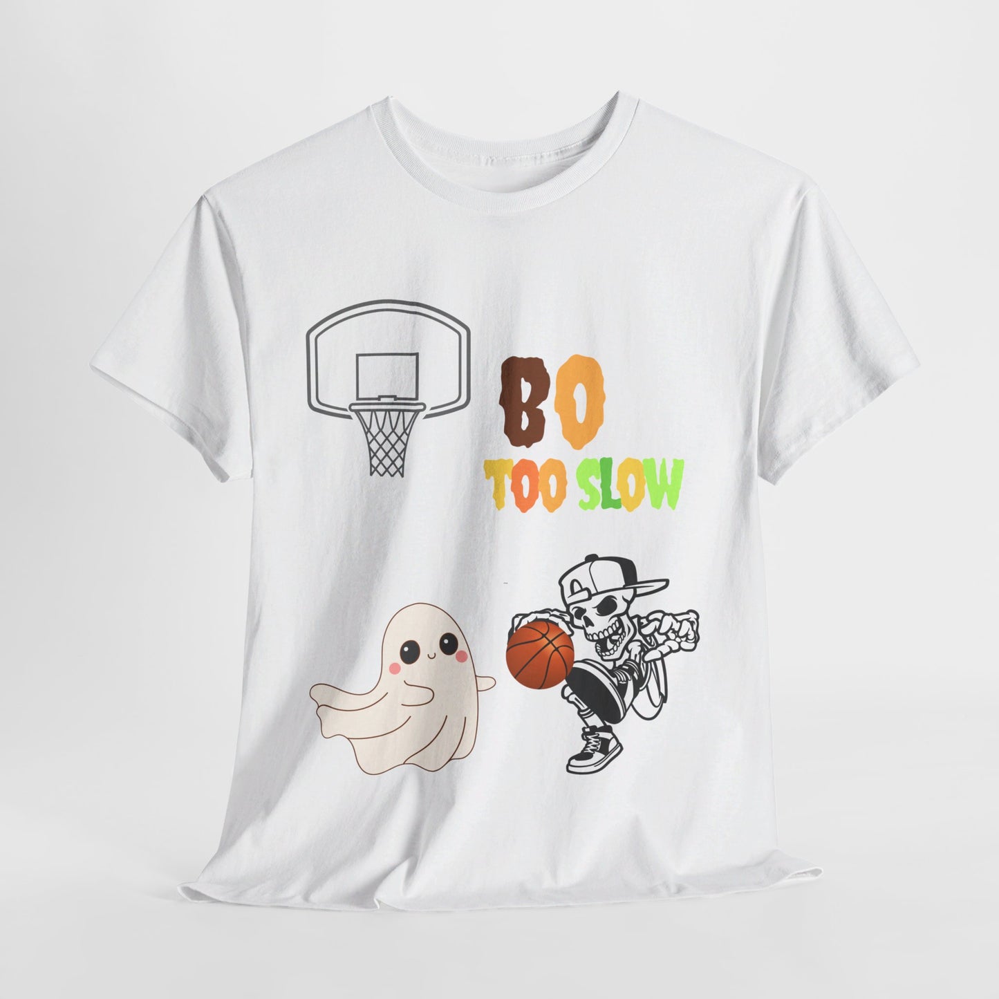 Halloween tshirt boo too slow   Unisex Heavy Cotton Tee