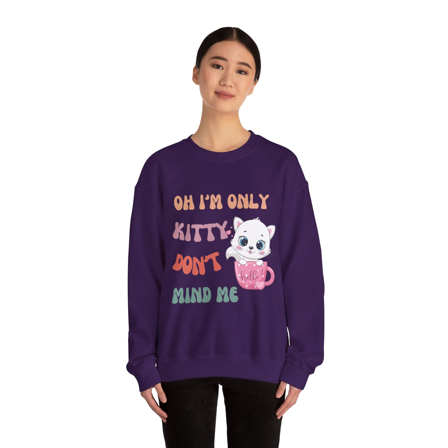 I'm only kitty Unisex Heavy Blend™ Crewneck Sweatshirt