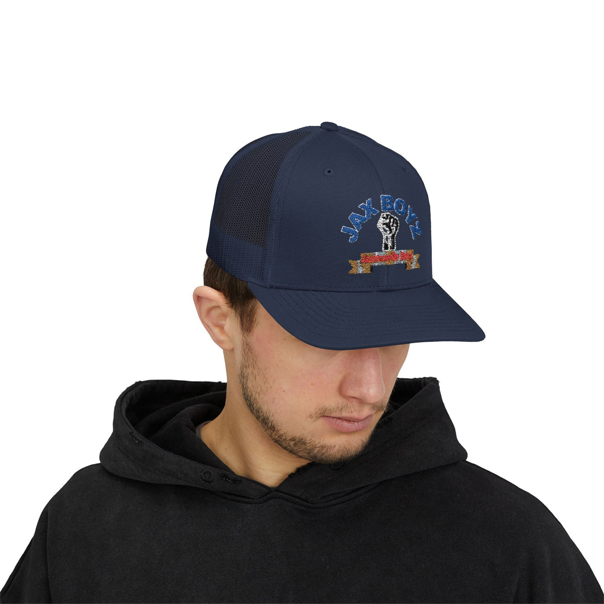 Bold Empowerment Snapback Trucker Cap | Rebel Style Hat | JAX BOYZ | Men’s Fashion | Casual Wear | Perfect for Events and Everyday