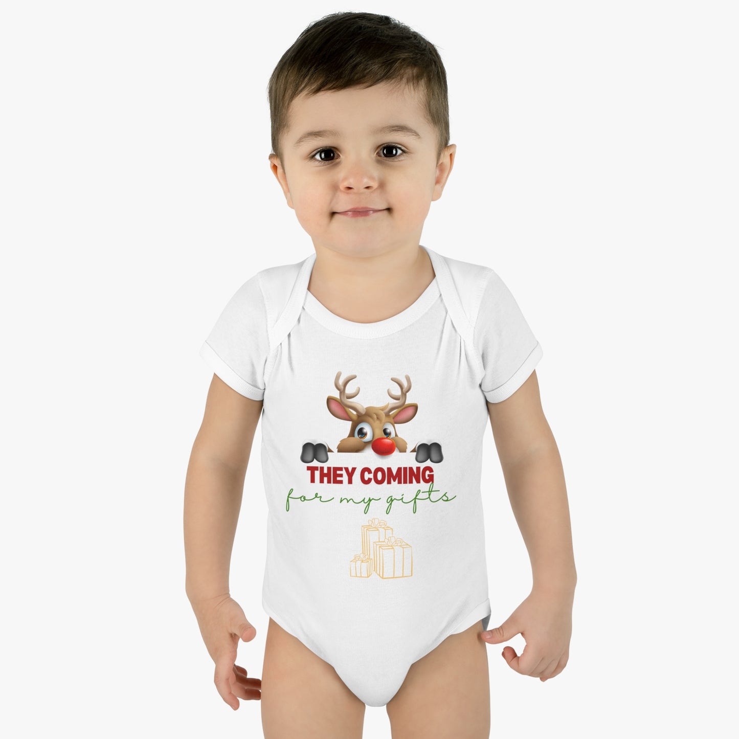 They coming for my gifts. Infant Baby Rib Bodysuit