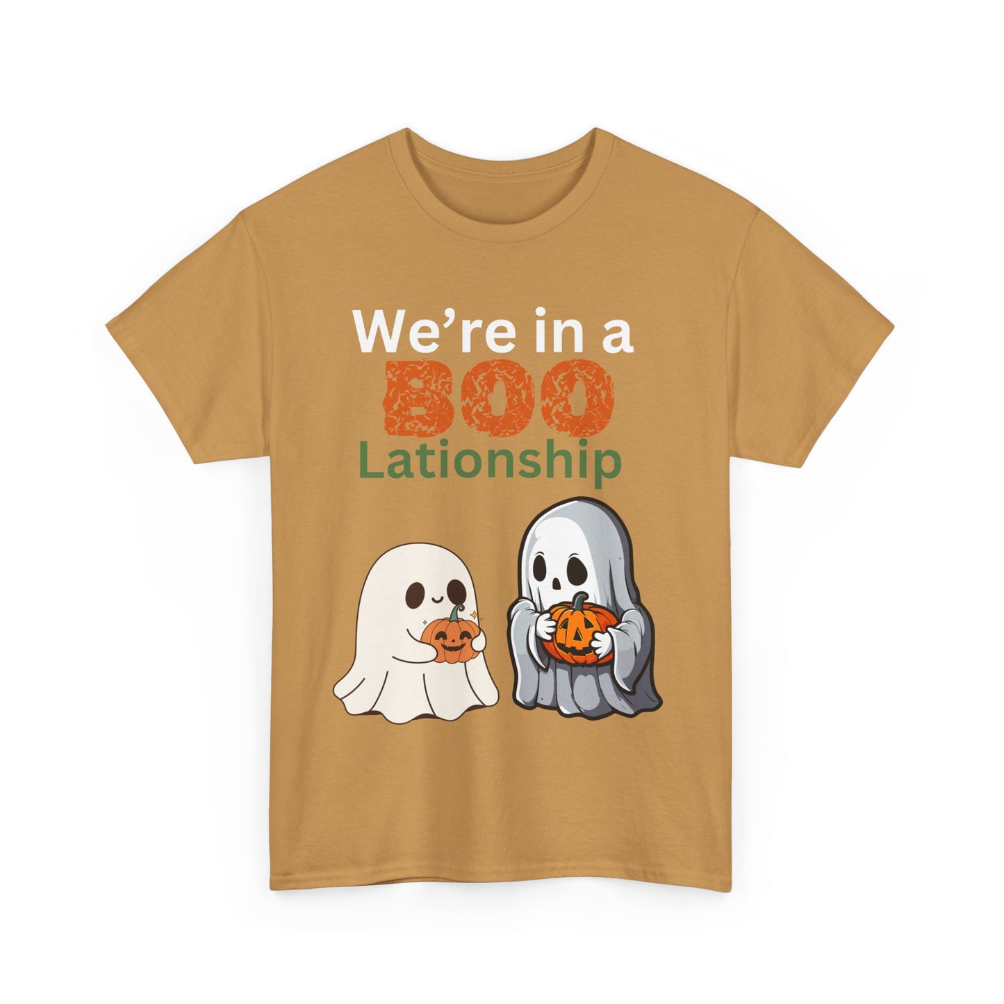 Matching Halloween shirt for couple in a relationship we’re in a boo patio shop