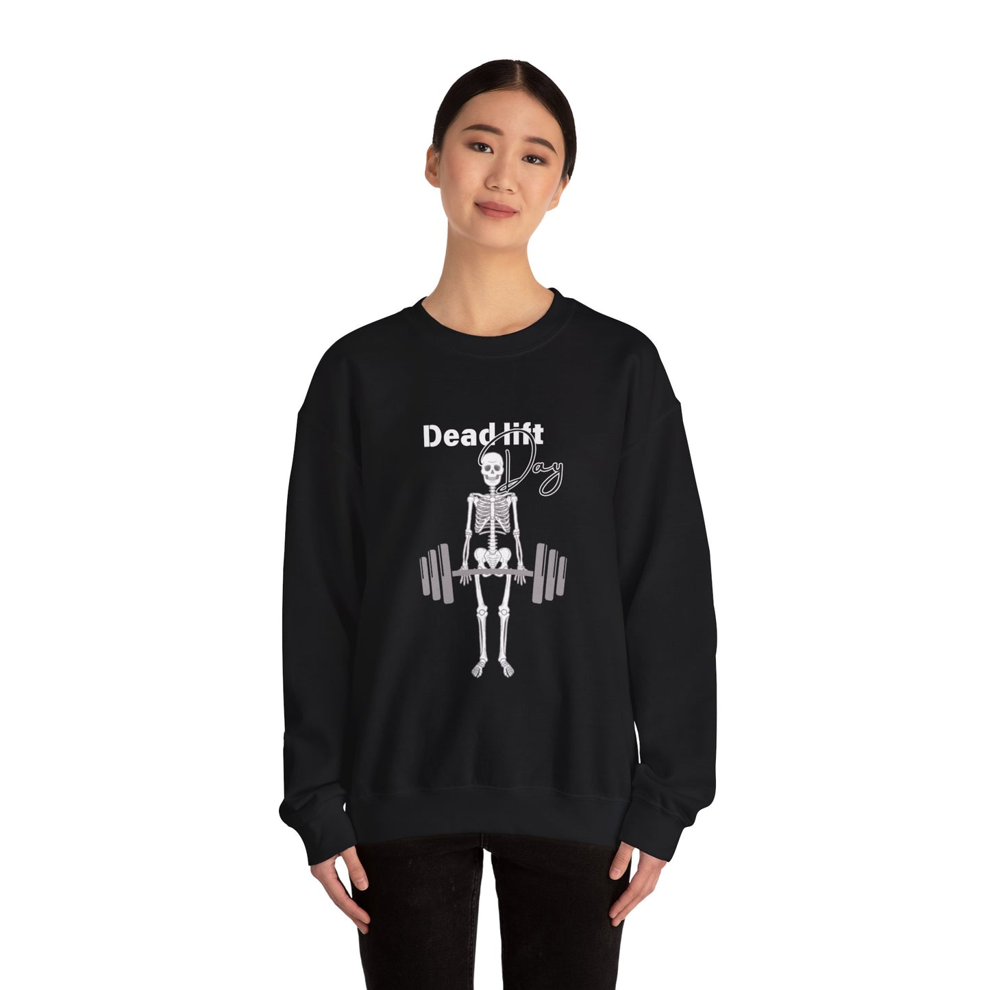 Halloween Sweater weight lifting, Dead lift Unisex Heavy Blend™ Crewneck Sweatshirt