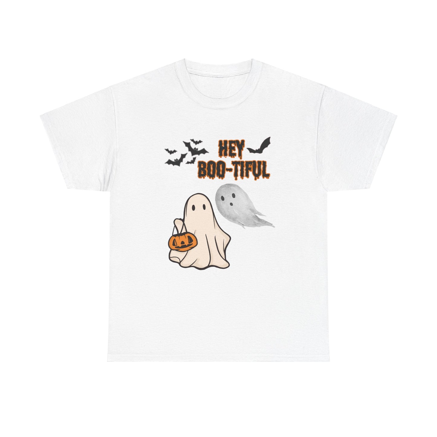 Halloween shirt, Hey Boo-tiful Unisex Heavy Cotton Tee