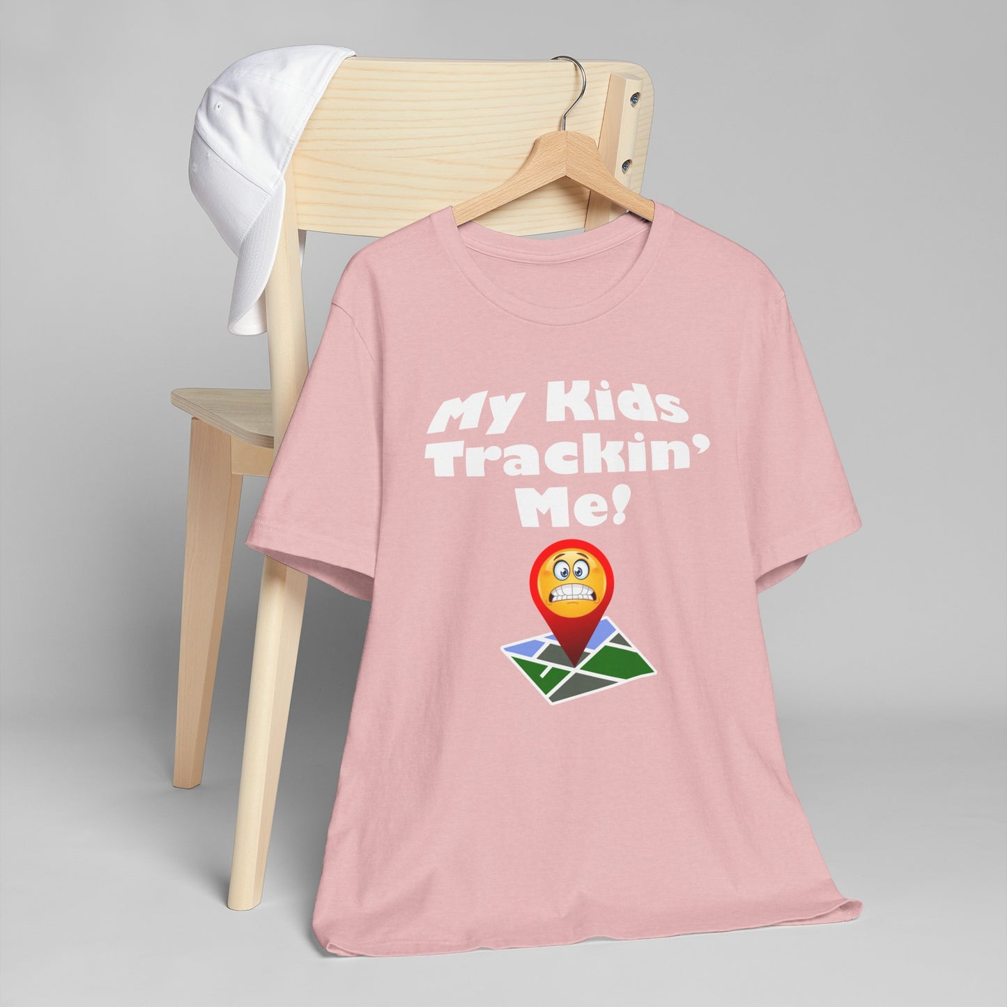 My kids tracking me Unisex Jersey T-Shirt